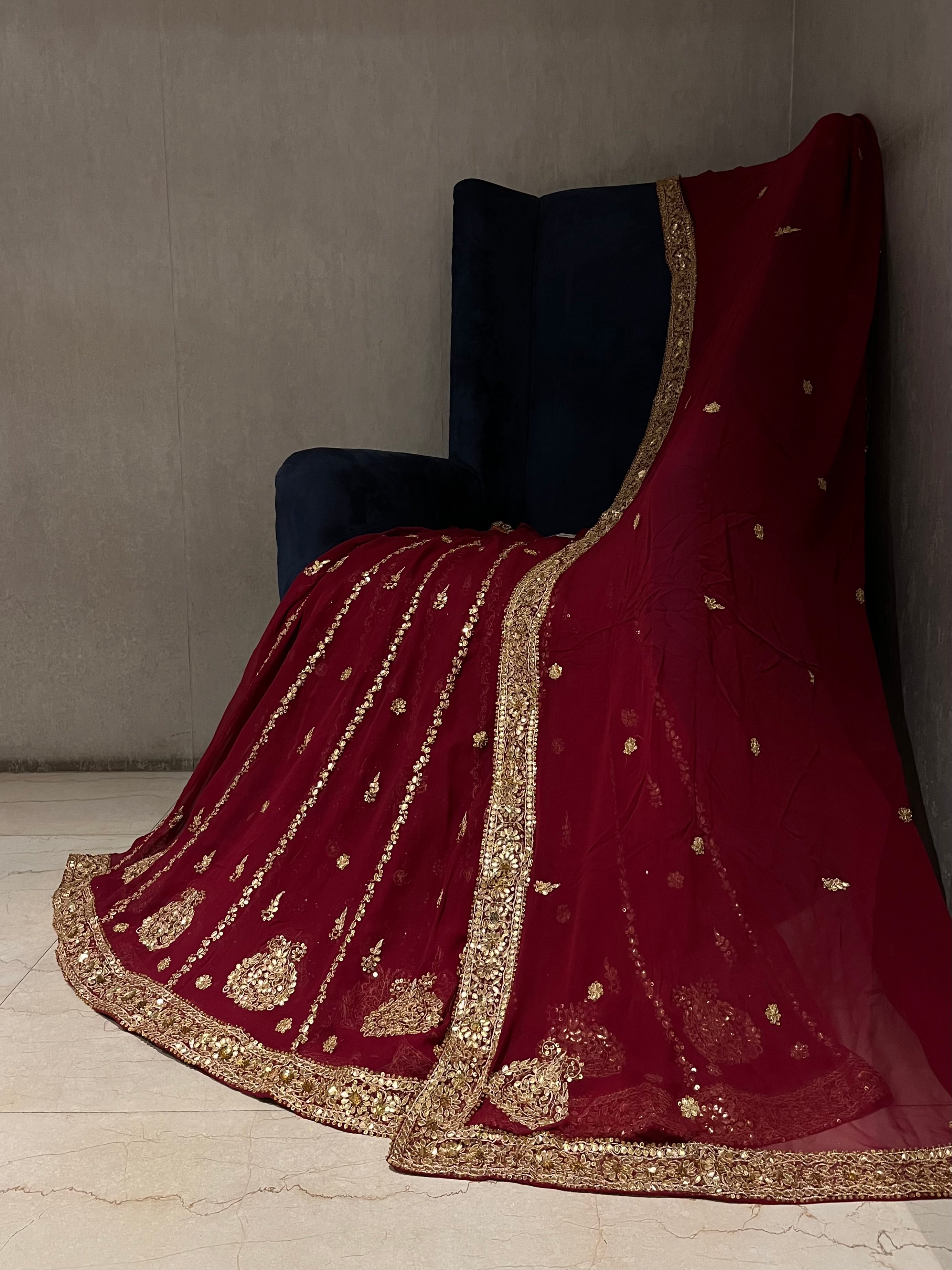 Old Charm Gotta Lehenga Set