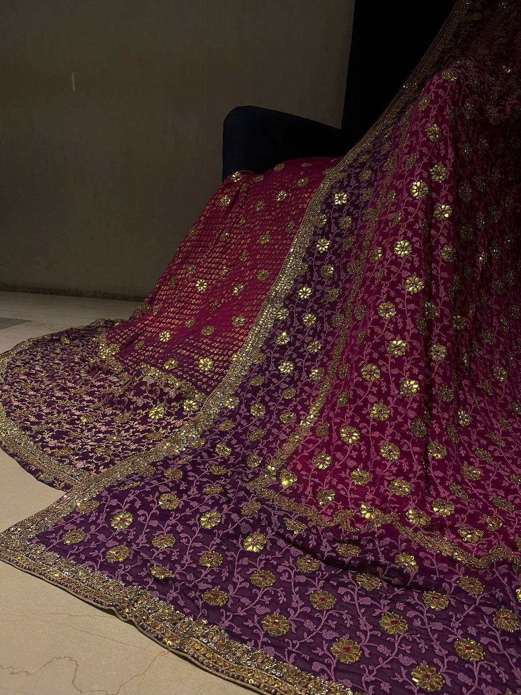 Traditional Chanderi silk Lehenga Set