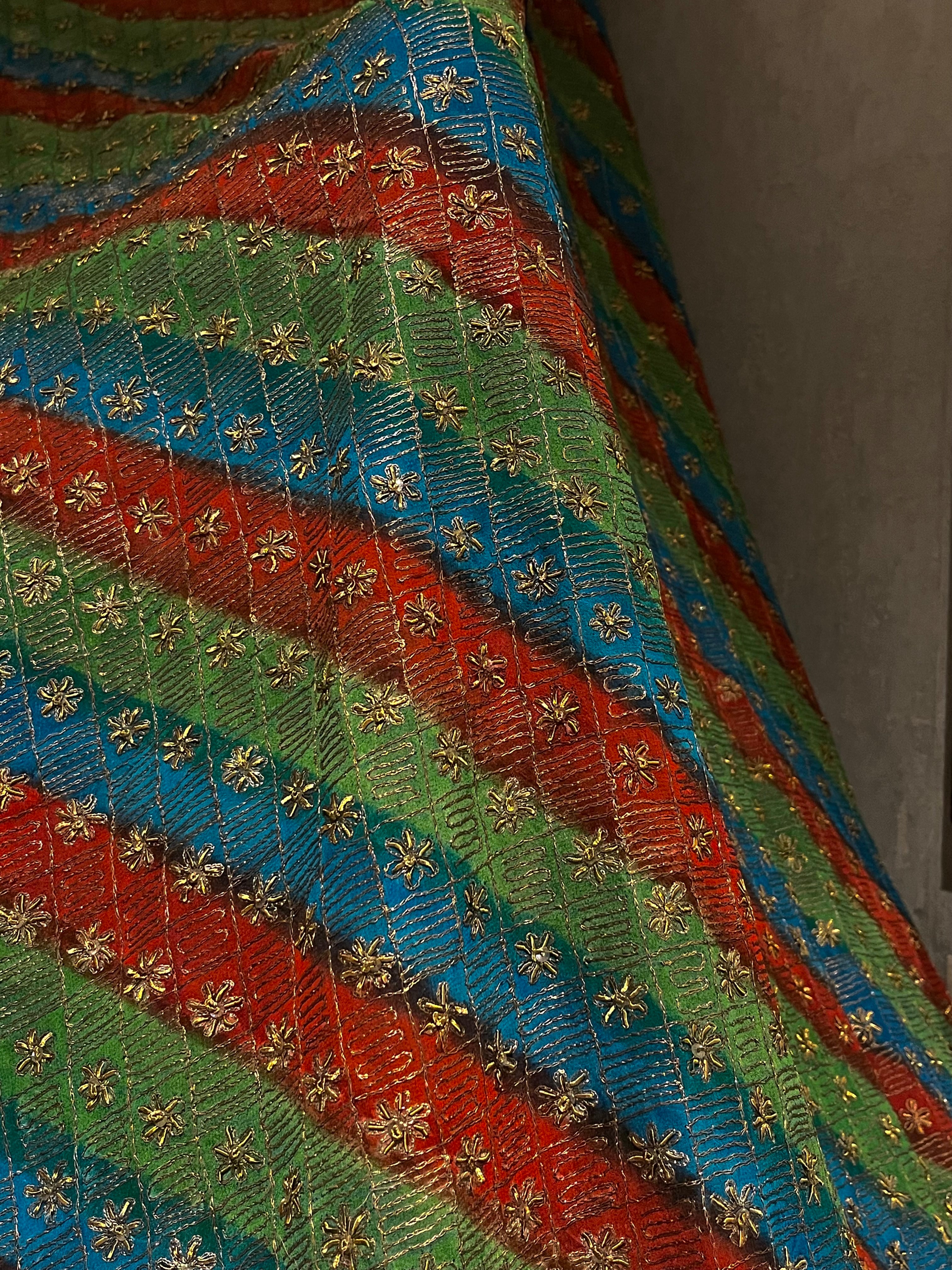 Multi-coloured Havy Zari Lehenga set