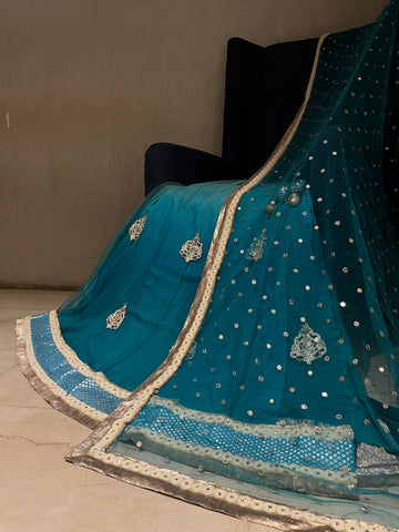 Firozi sitara Lehenga Set