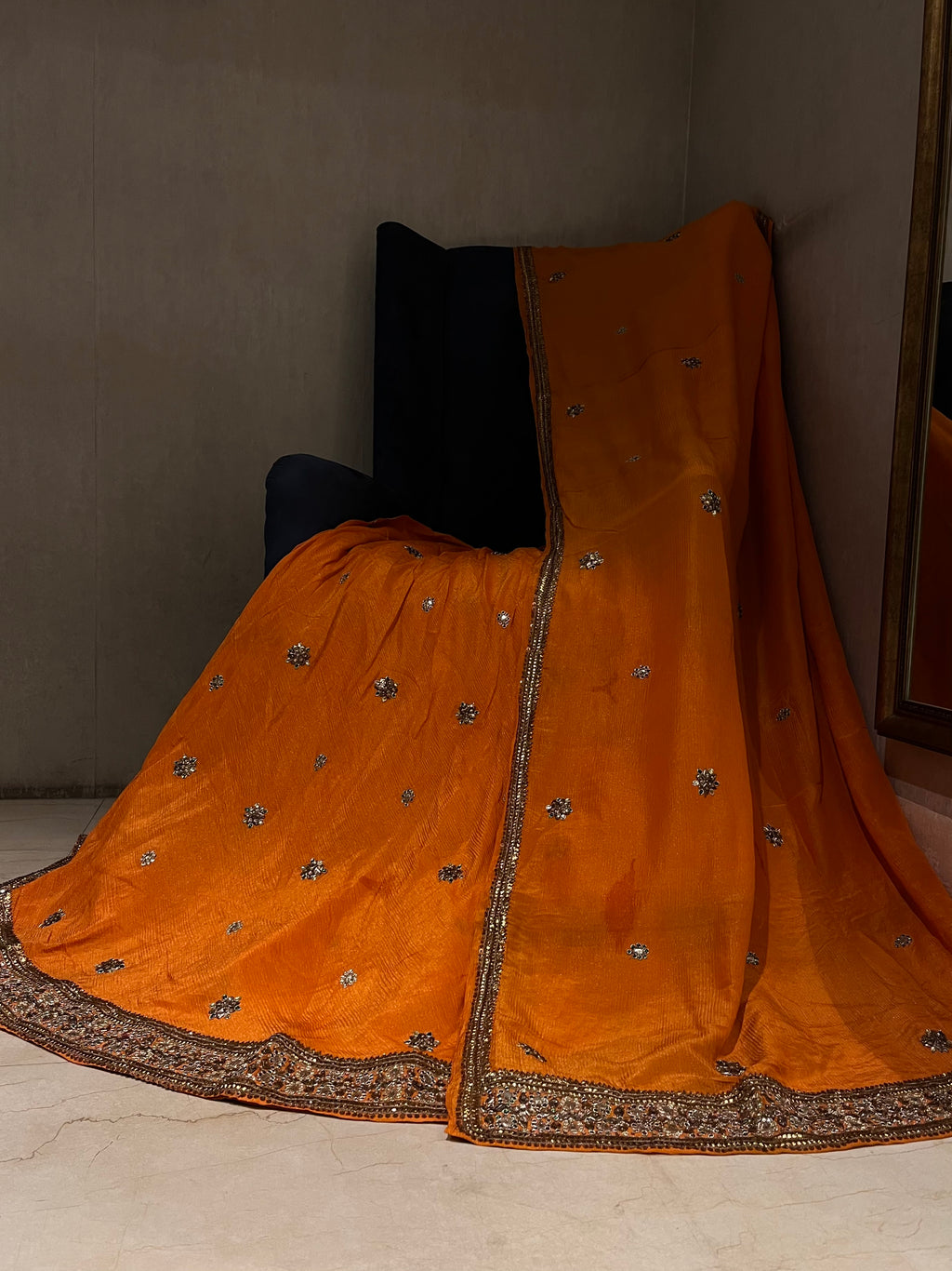 Summer Orange Lehenga Set