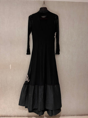 Silver Night indo-western gown