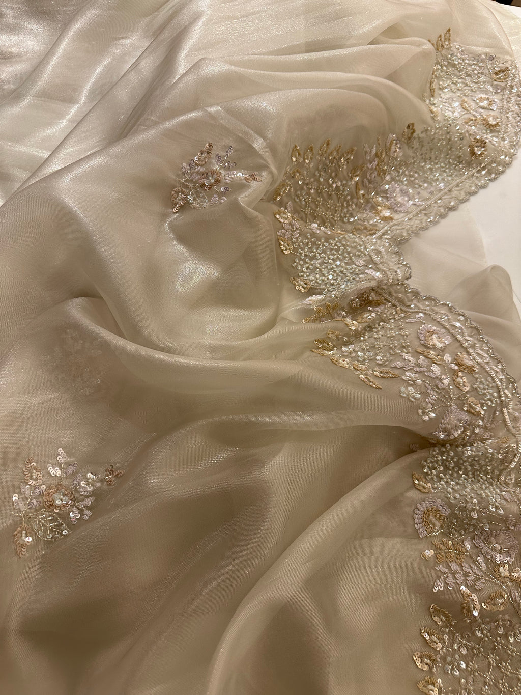 Tissue Moon Glow saree