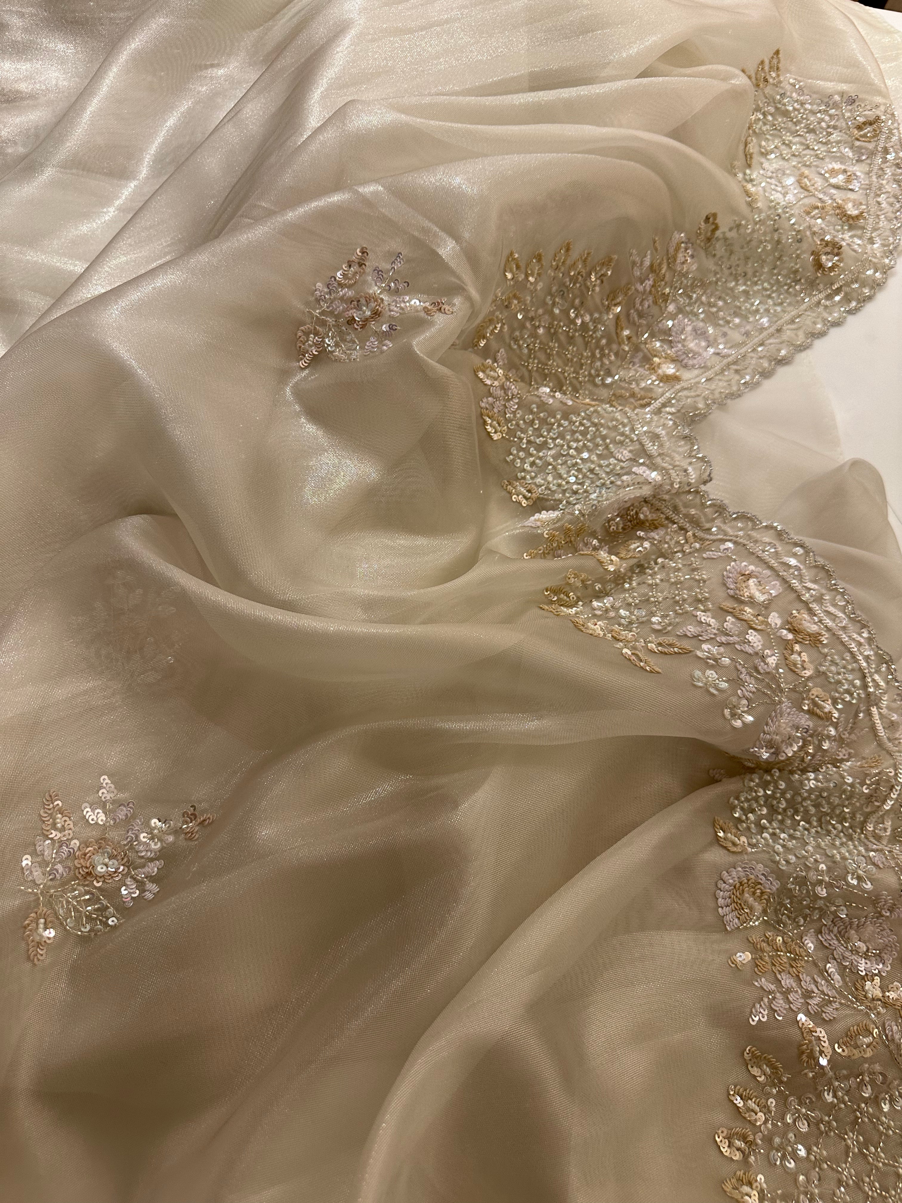 Tissue Moon Glow saree