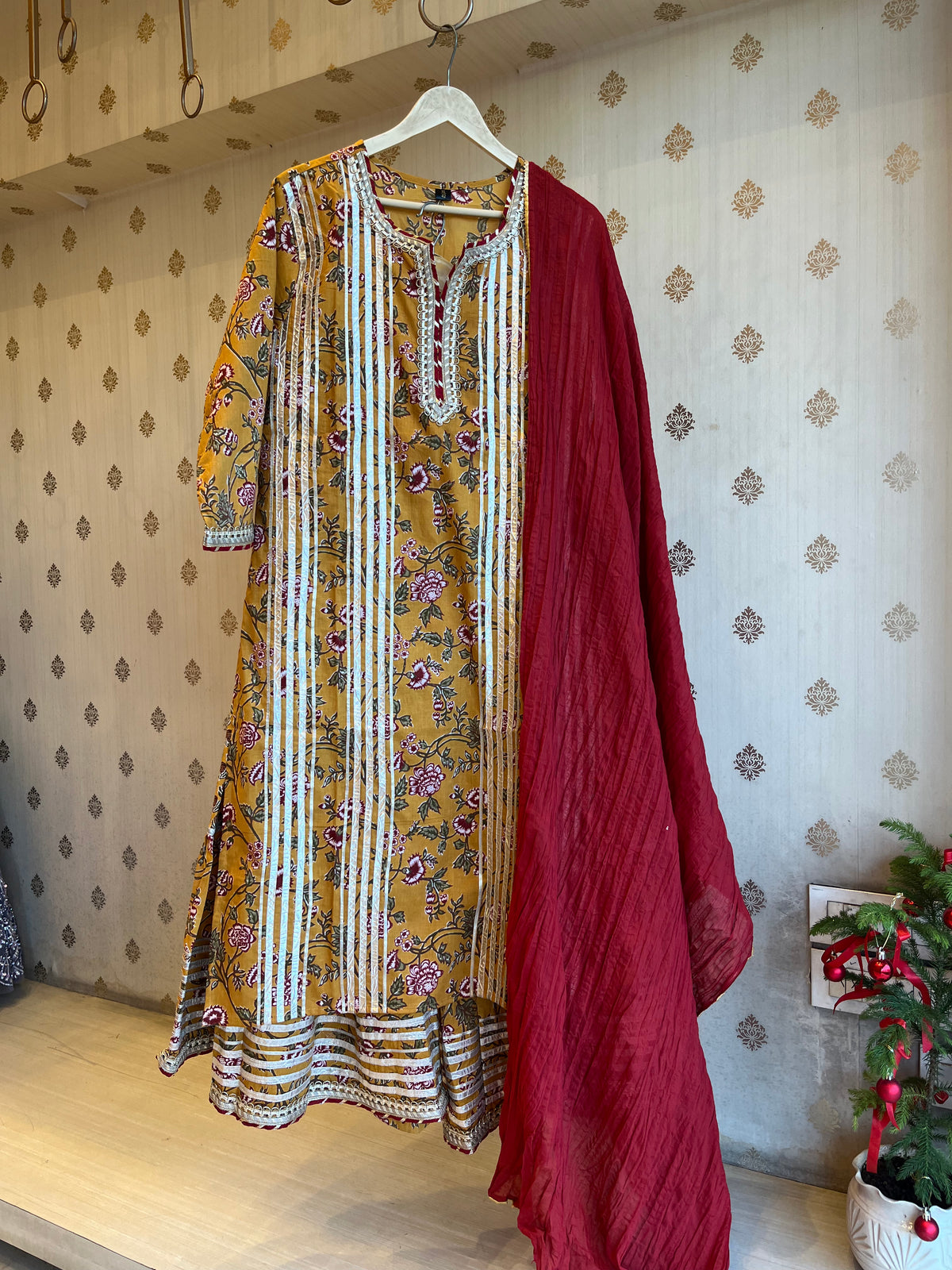 Printed Cotton Sharara Suit
