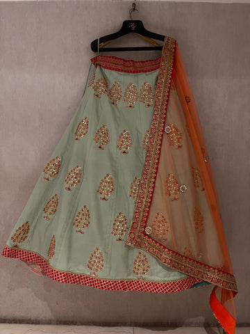 Mint Green Lehenga Set