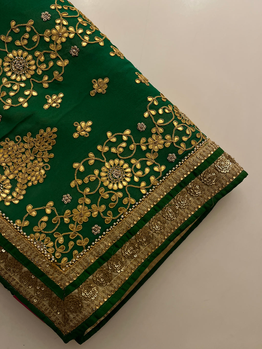 madhuri dixit designer half-half saree