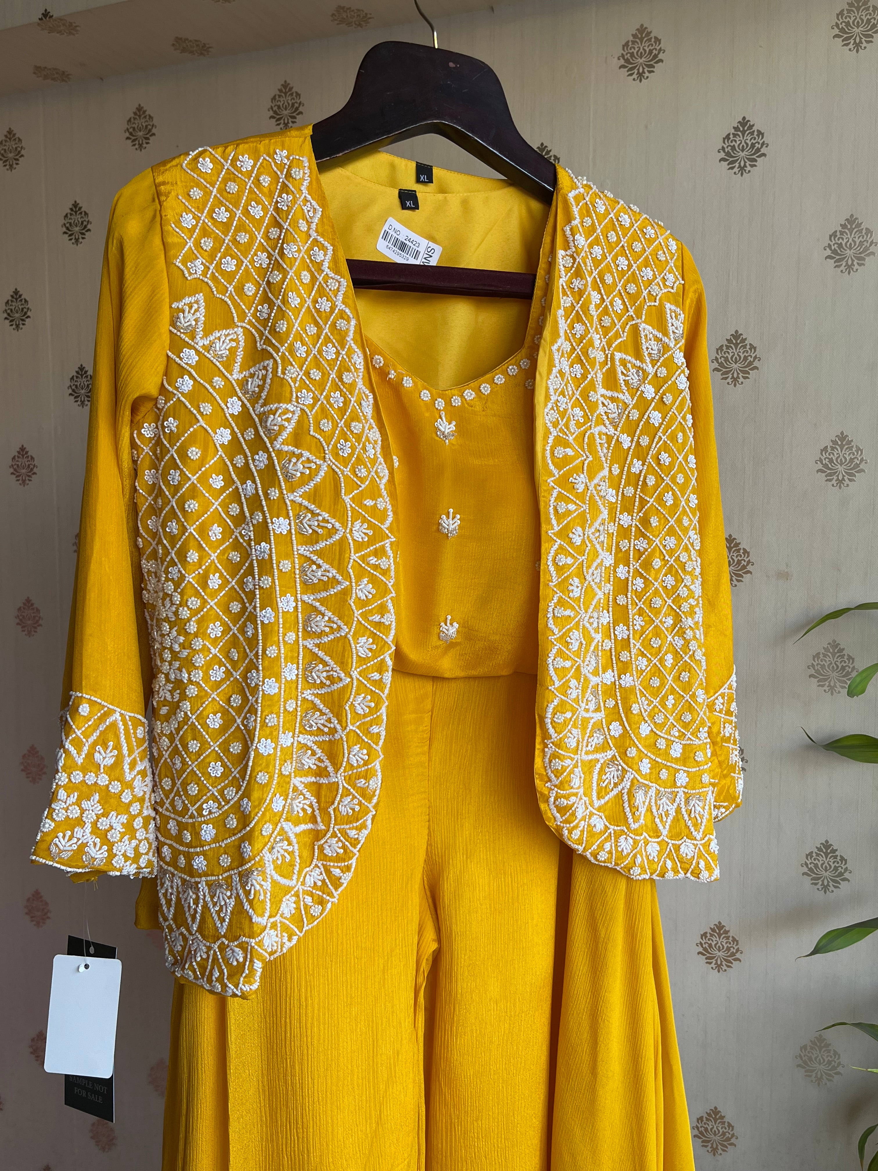 Mustard Indo-Western Set