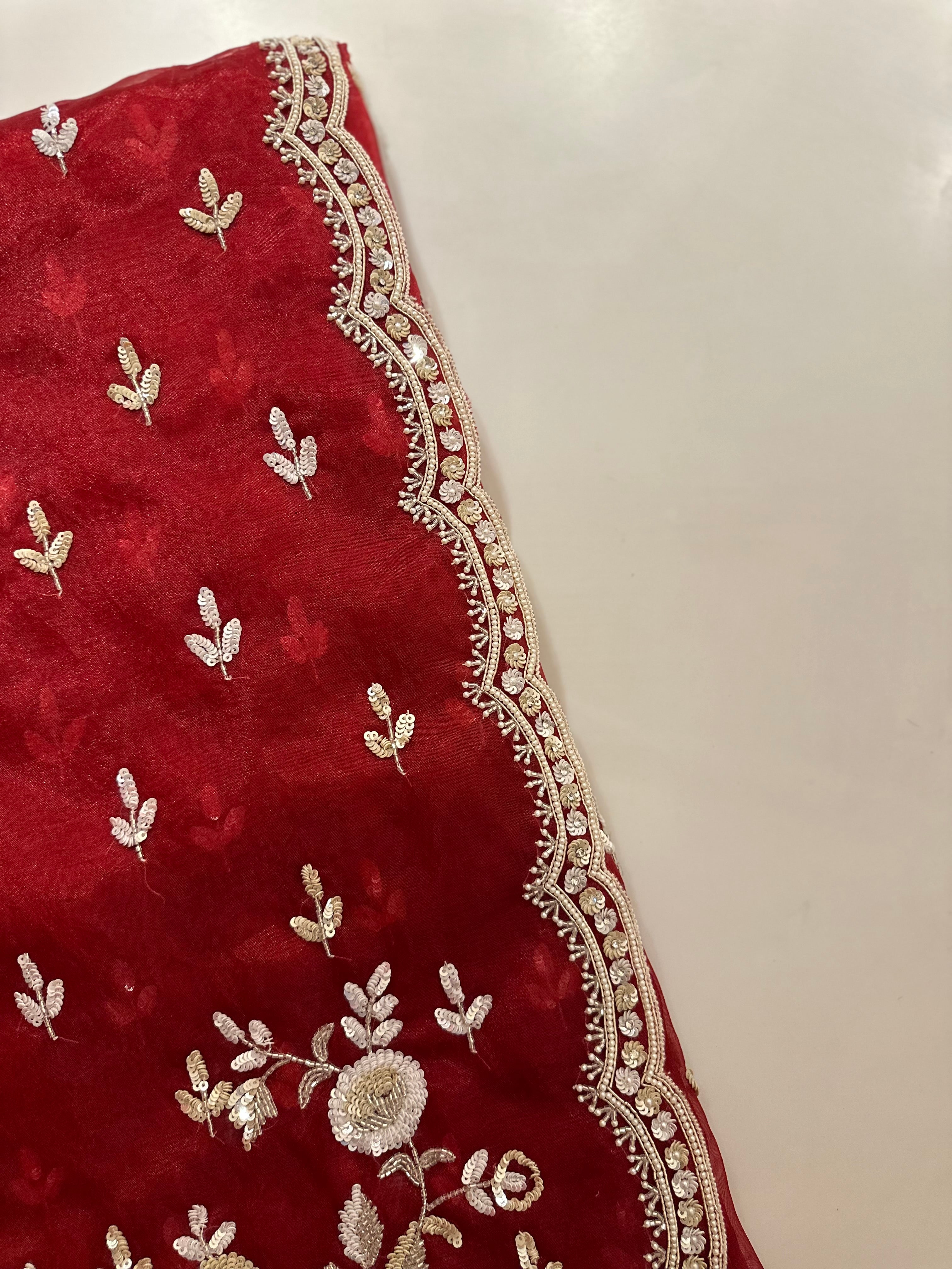 Evening Elegance in Deep Red