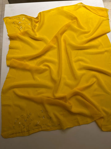 Peelo Marwar Chiffon Saree