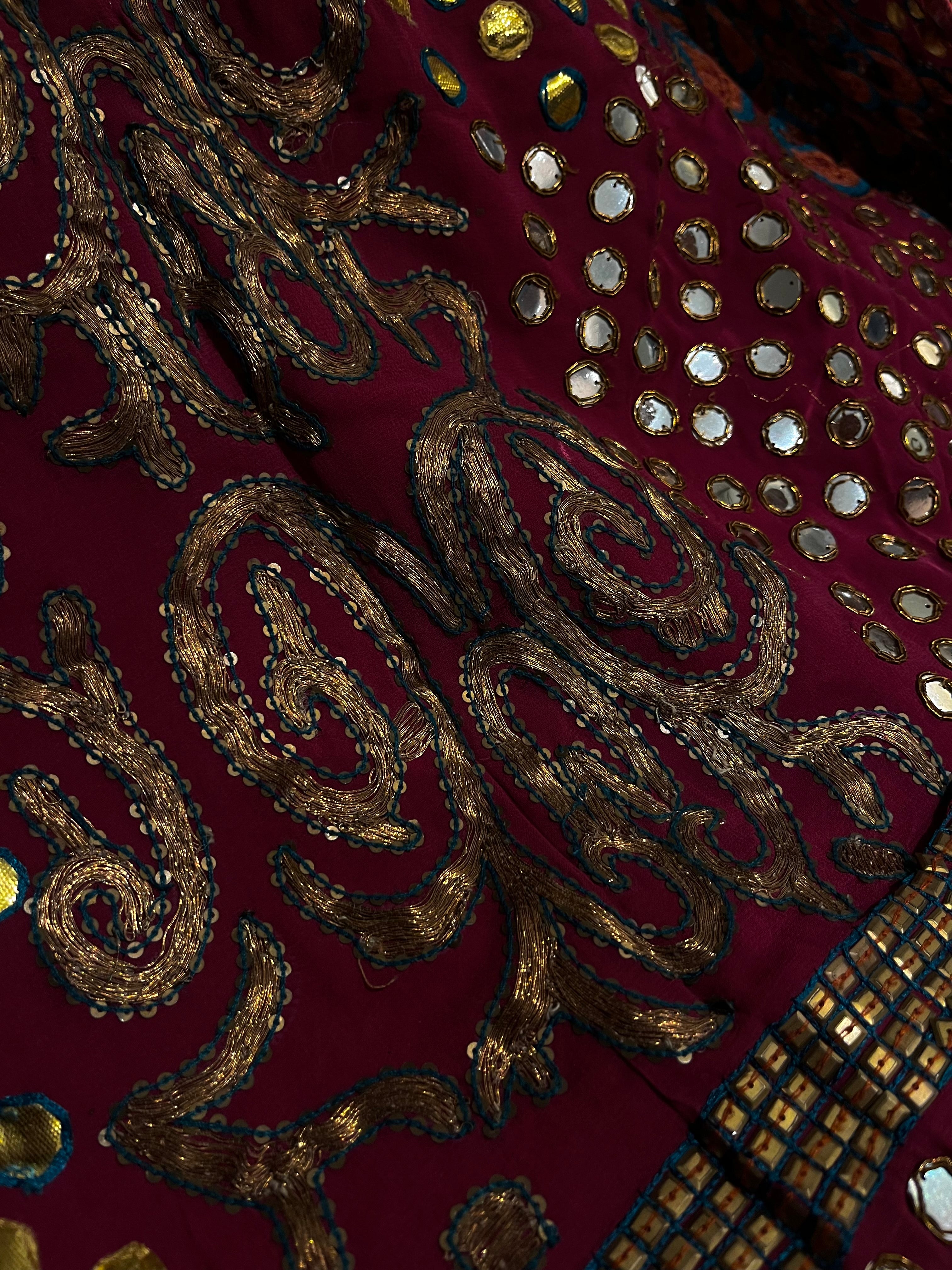 Evening Mahroon Lehenga Set