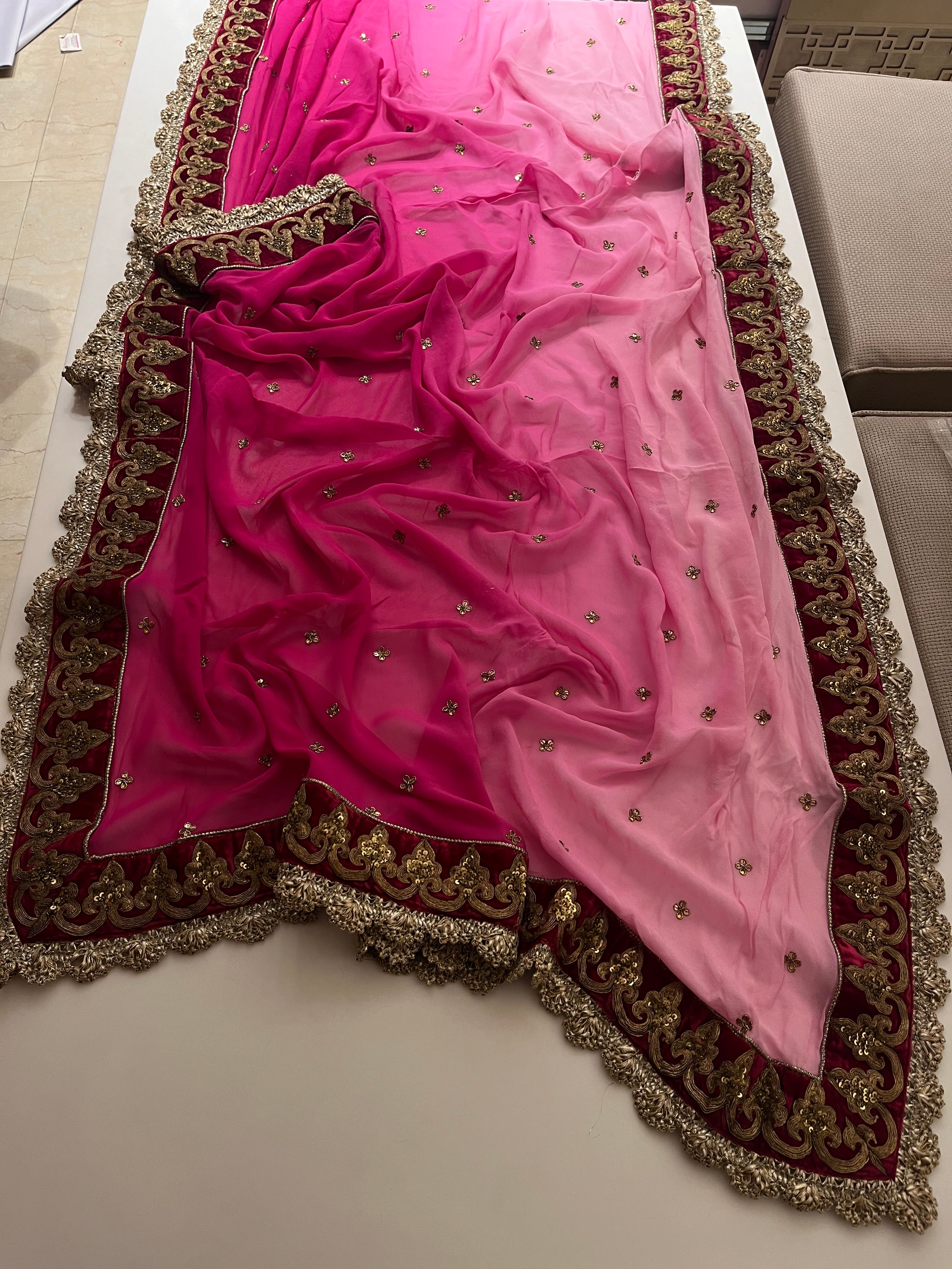 Shades Of Pink Saree