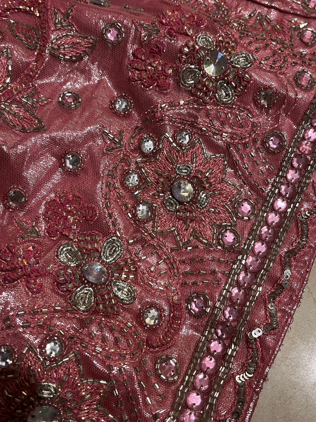 Shimmer Pink Glam Lehenga Set