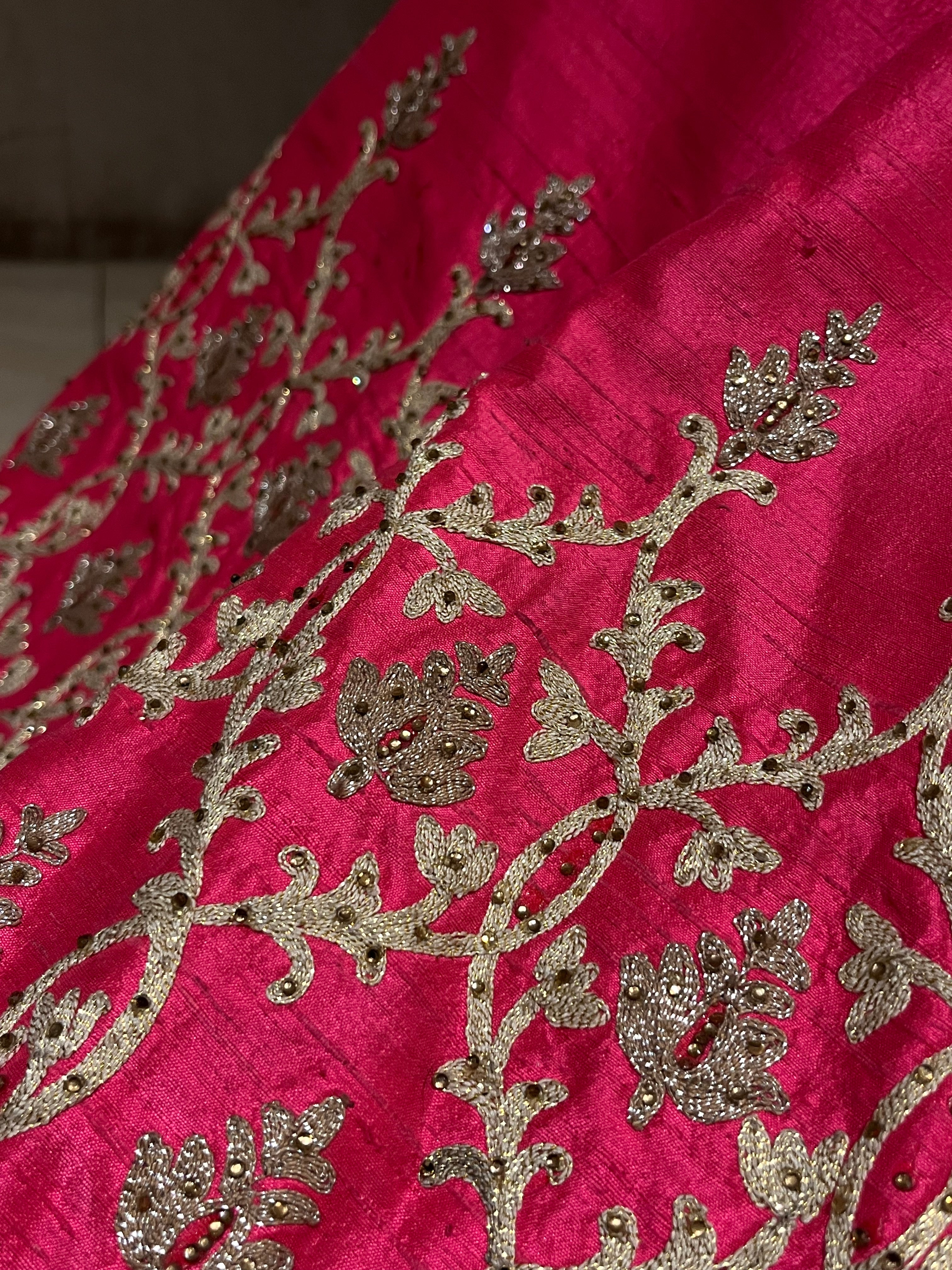 evening pink lehenga set