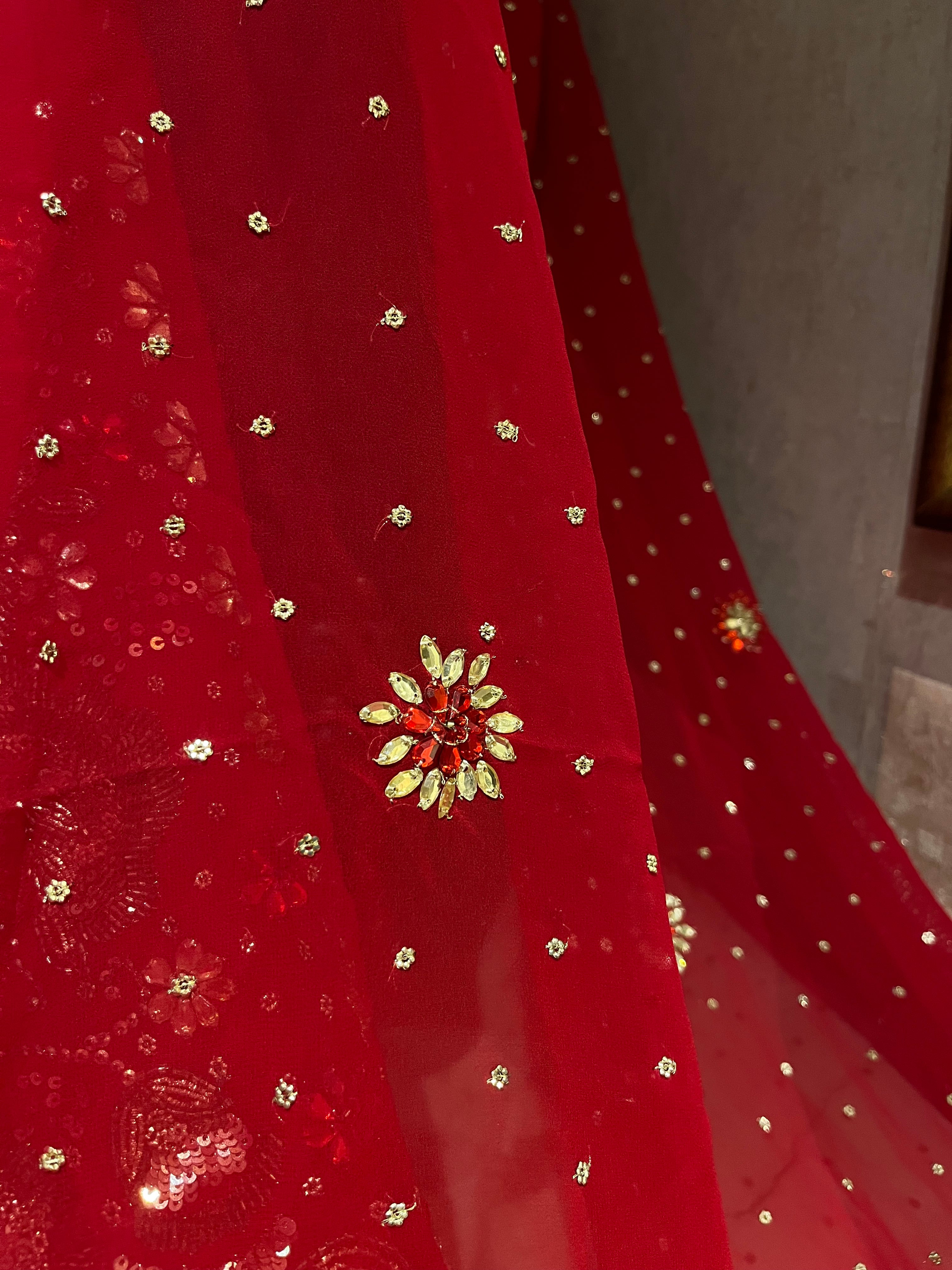 Bridal Red Lehenga Set