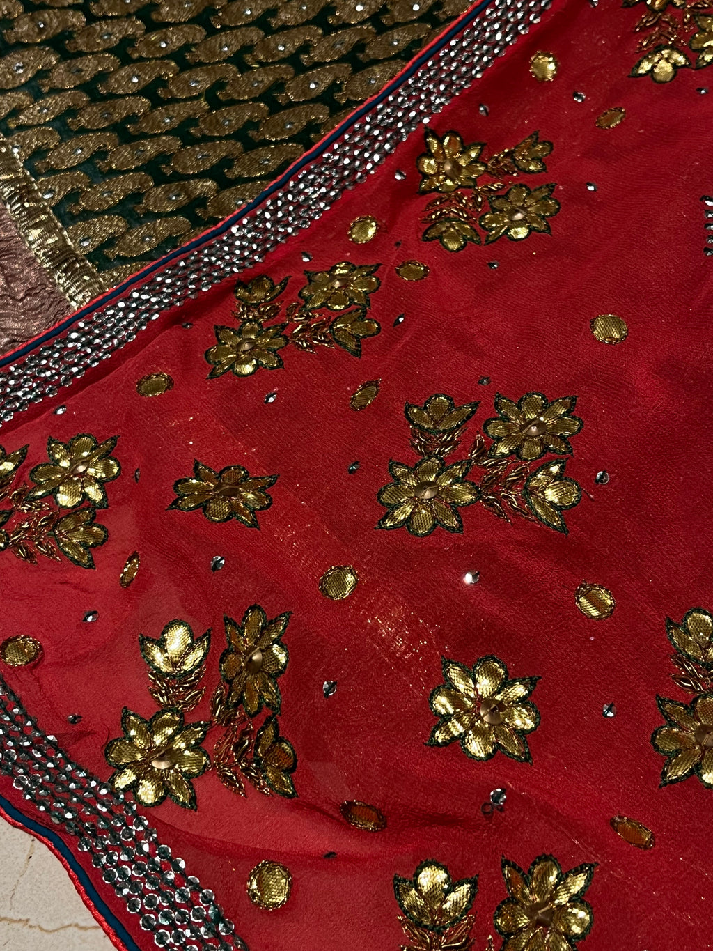 Jaipuri Gerua Lehenga Set