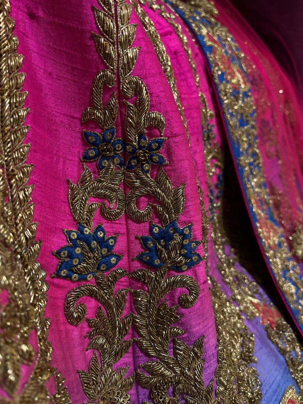 Pink Blue Ombré Lehenga Set