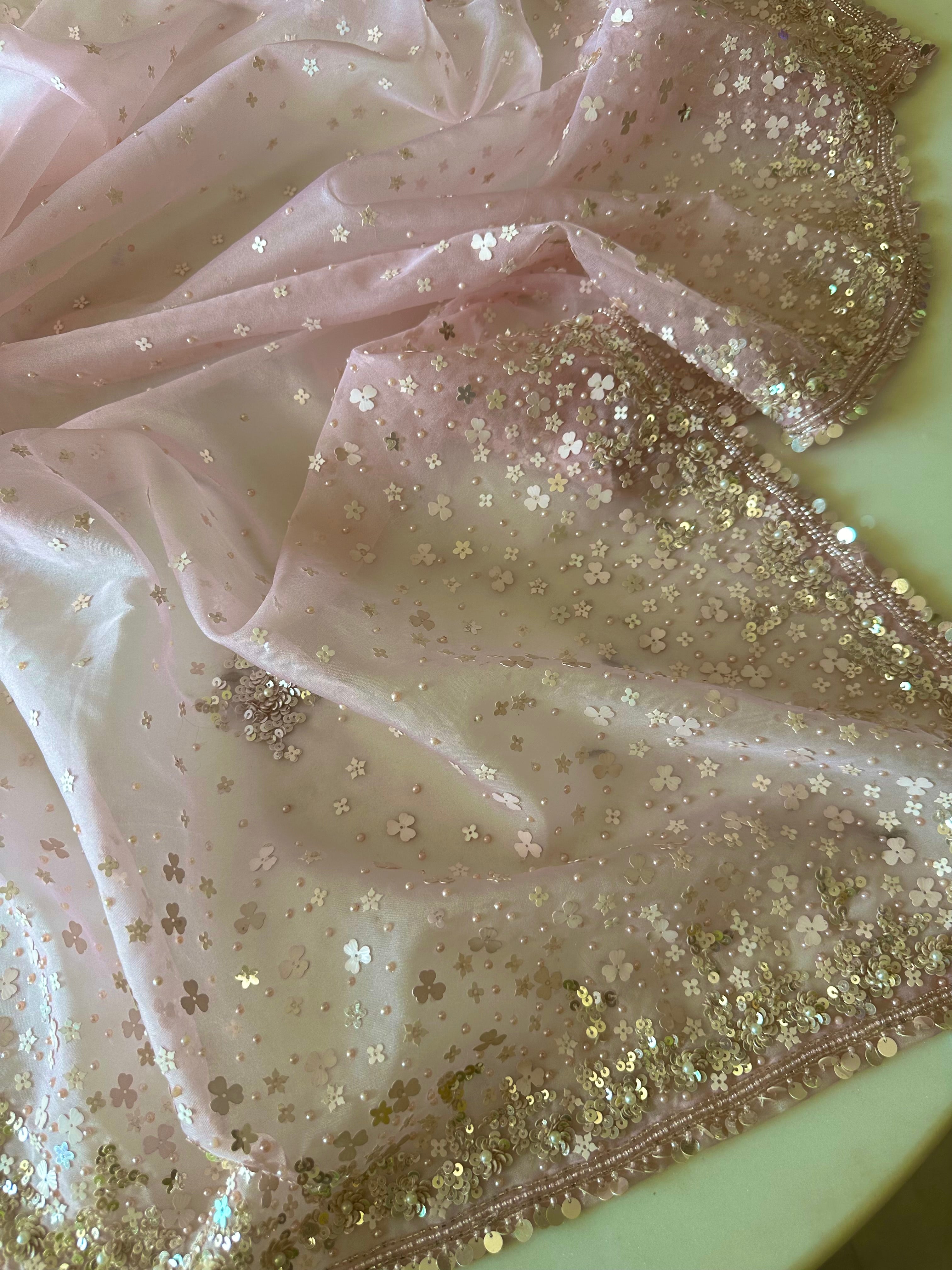 Pink Stars Parisa Saree