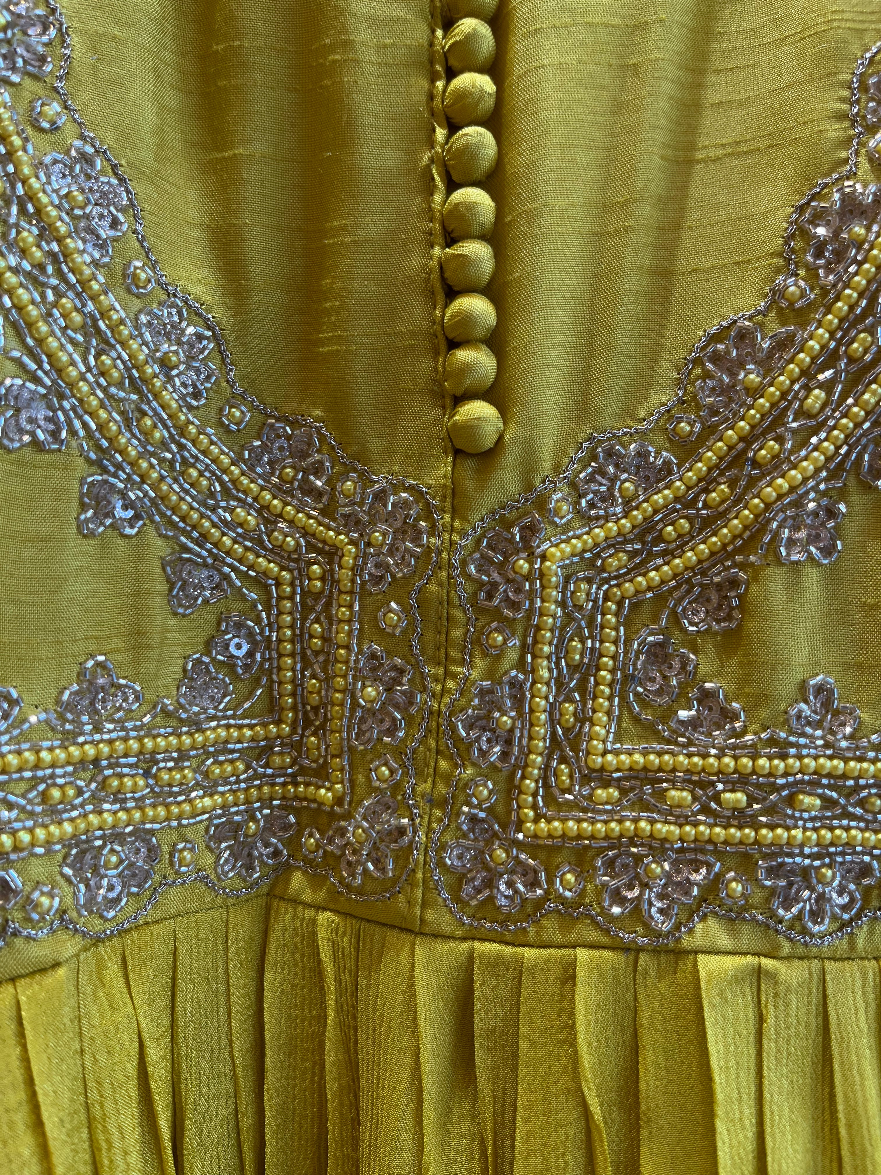 Summer Yellow anarkali set