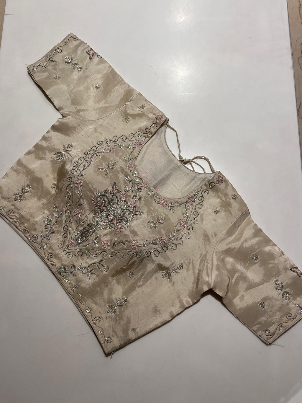 Ivory and Gold Lehenga Set