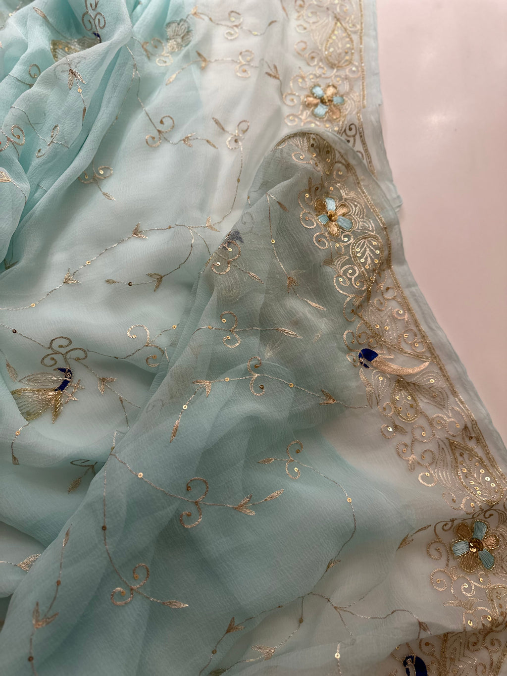 Baisaa Jaipuri Aari work saree