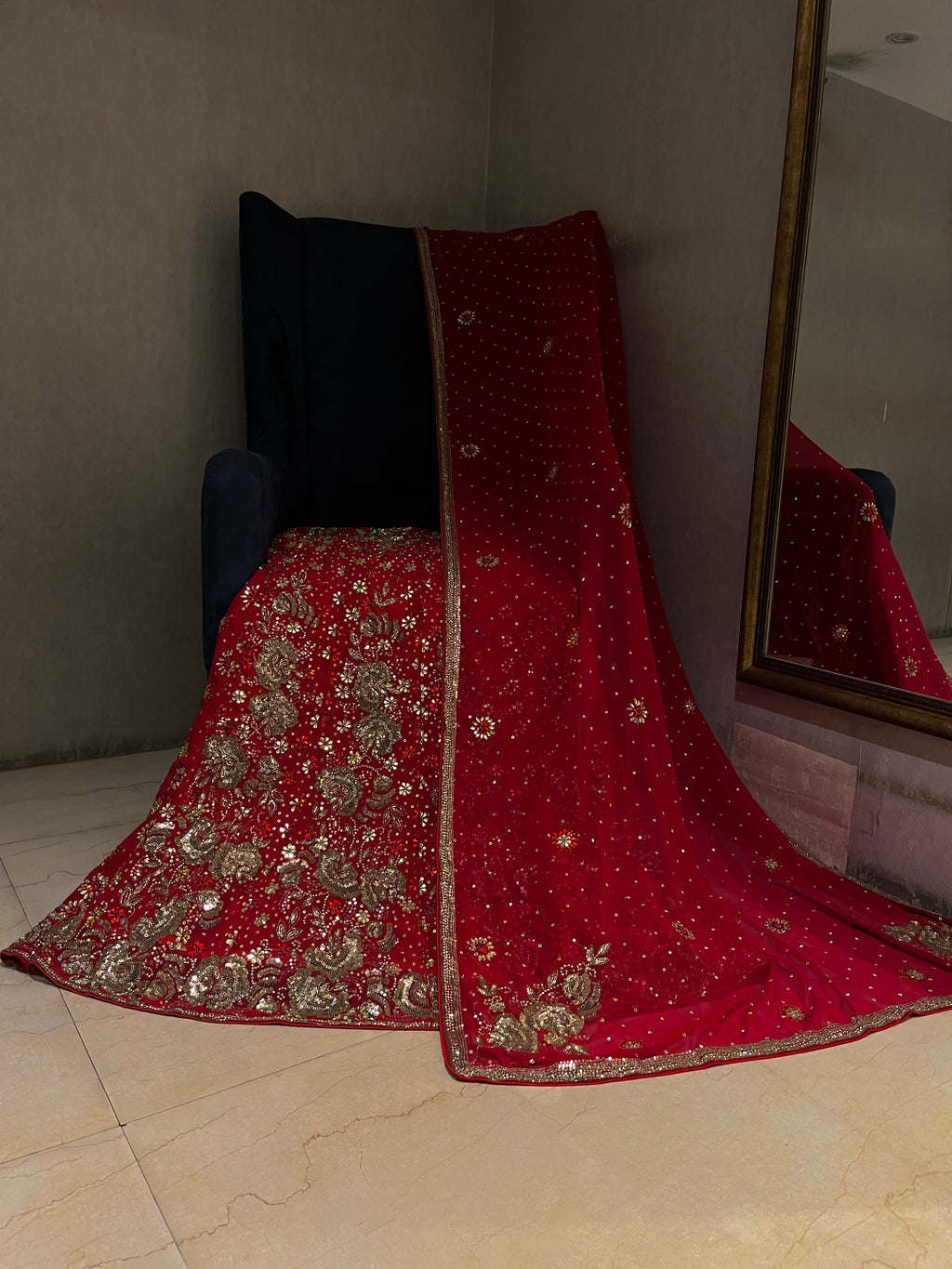 Bridal Red Lehenga Set