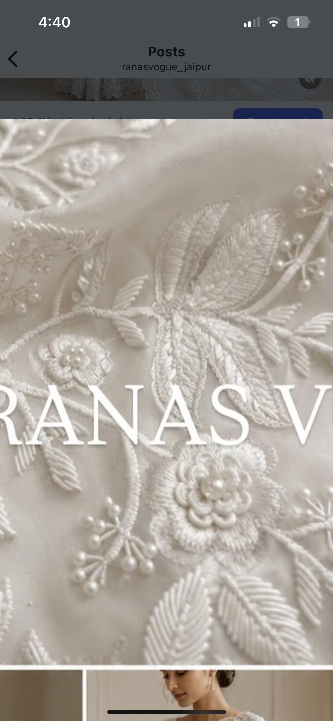 White on white saree