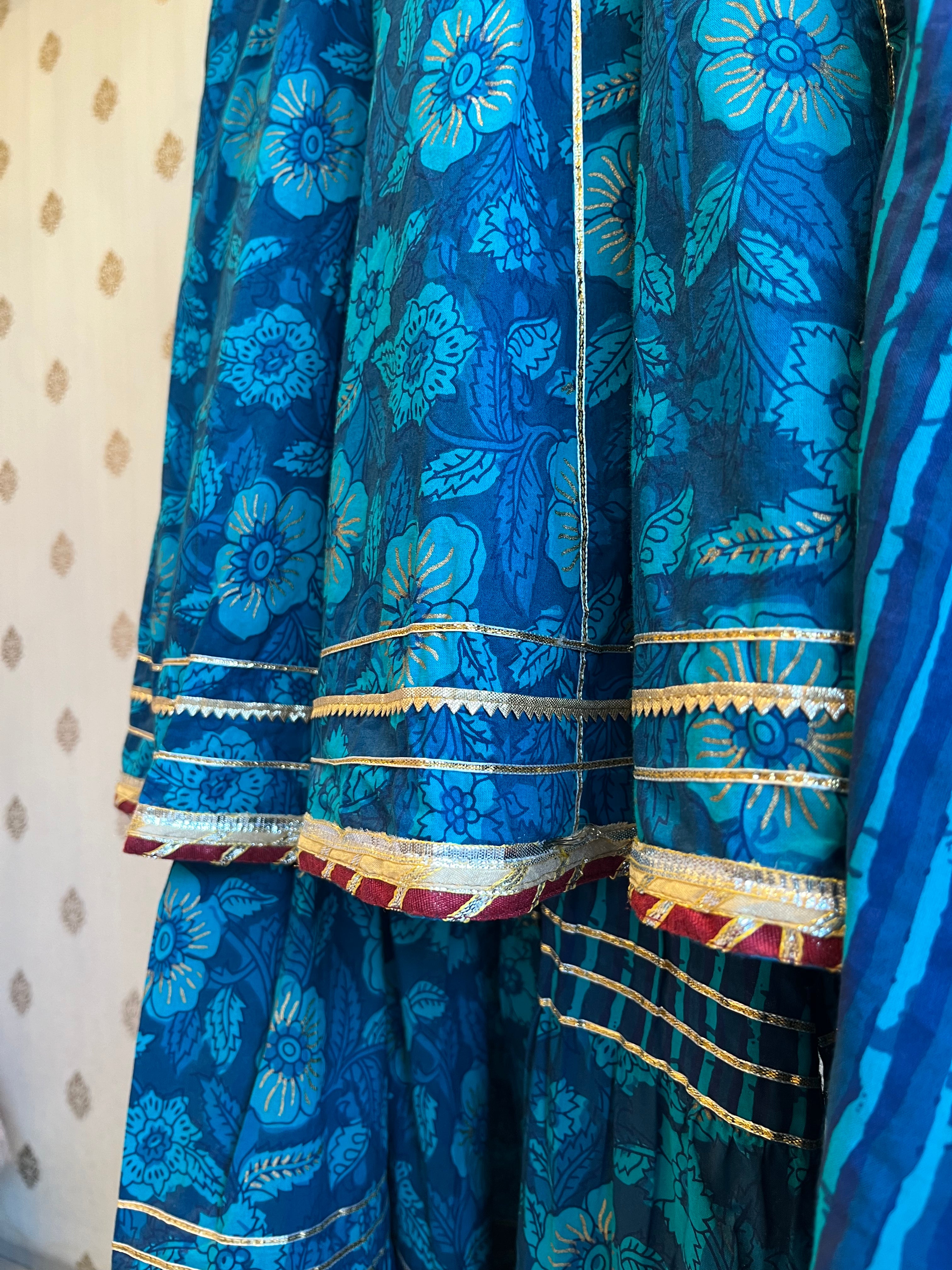 Printed Cotton Sharara Set