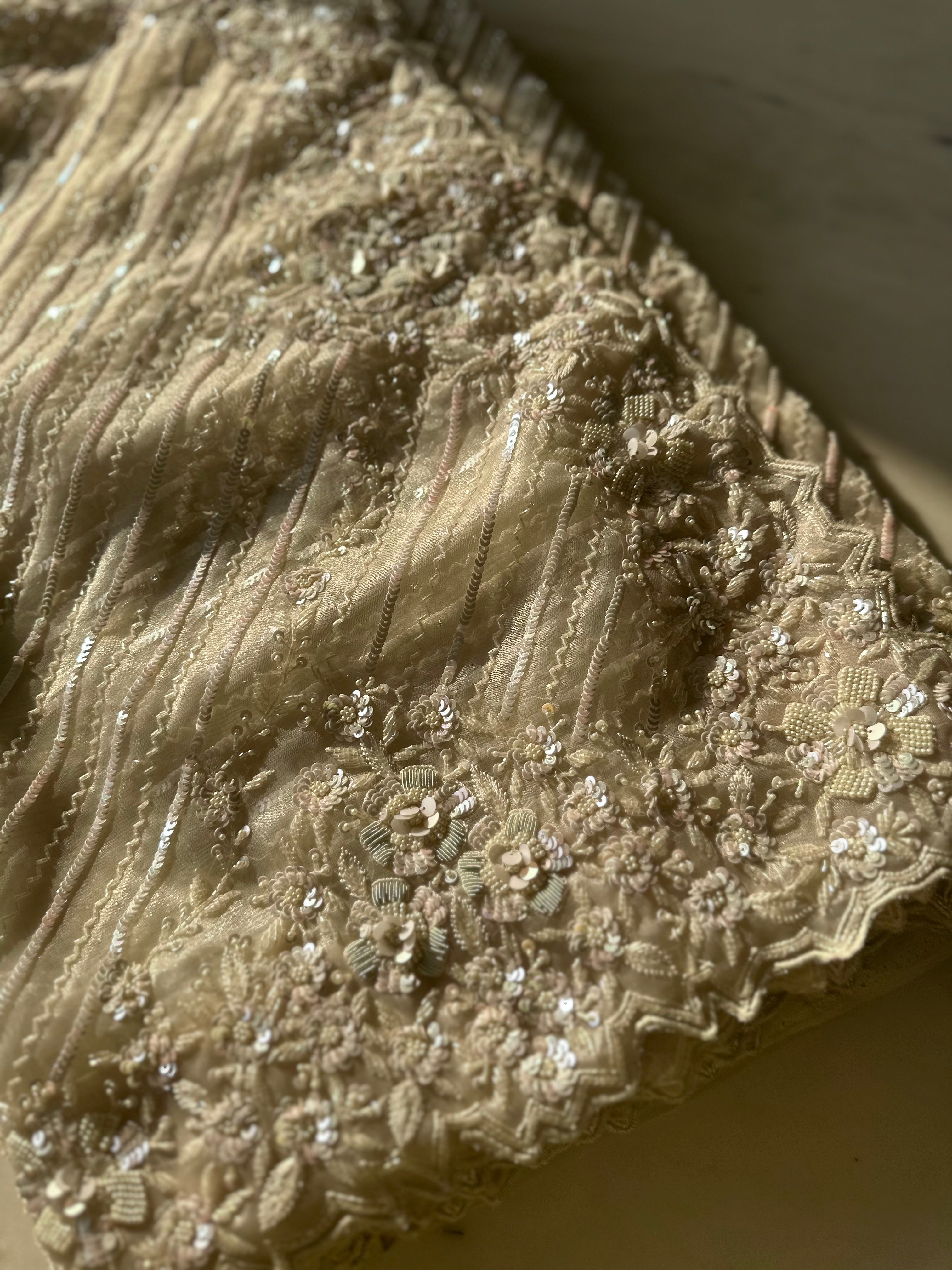 Sunset Jazz Ivory Saree
