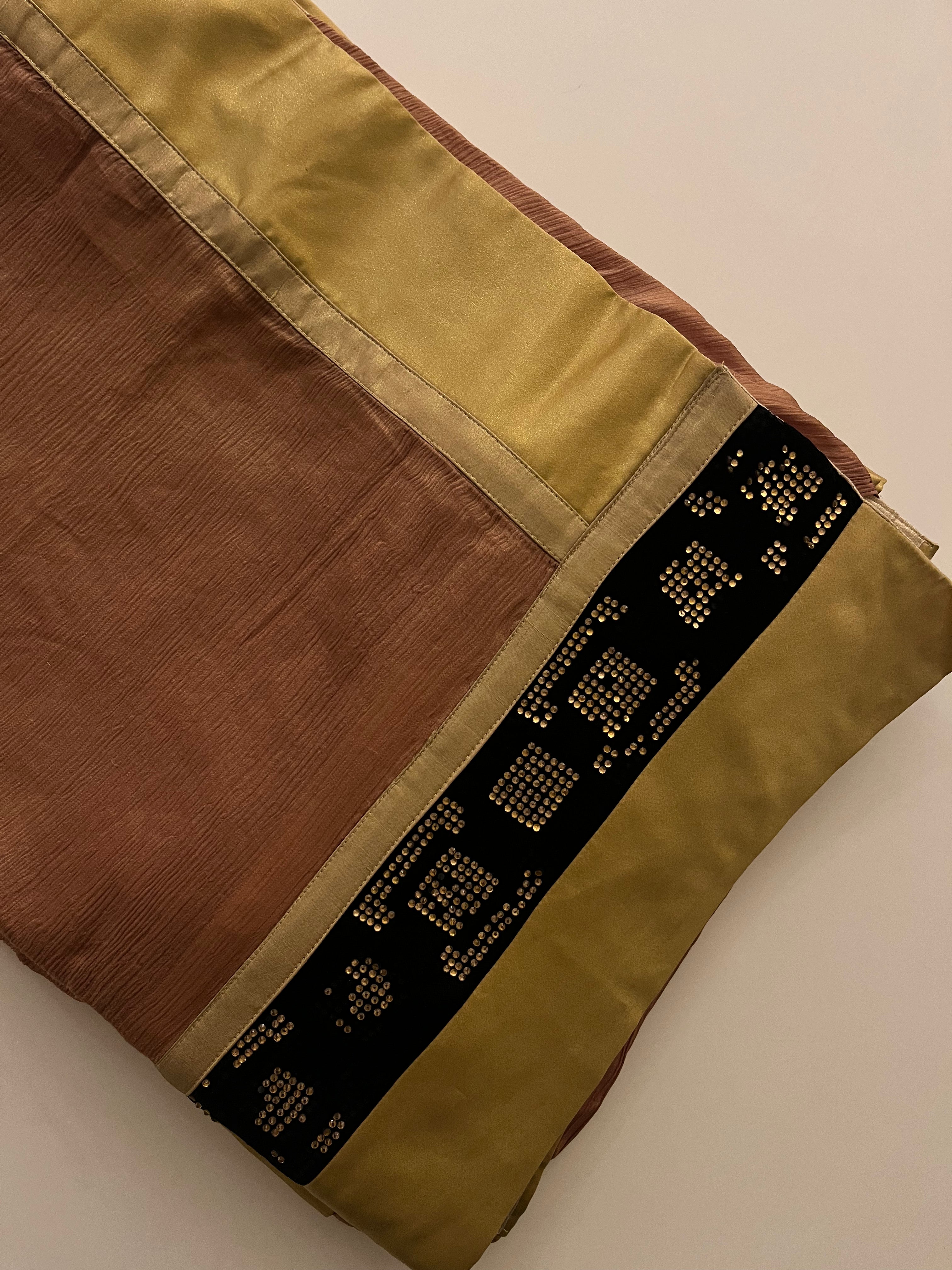 Pure Platinum Chiffon Saree