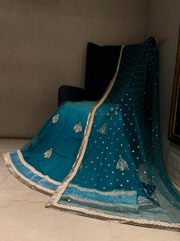 Firozi sitara Lehenga Set