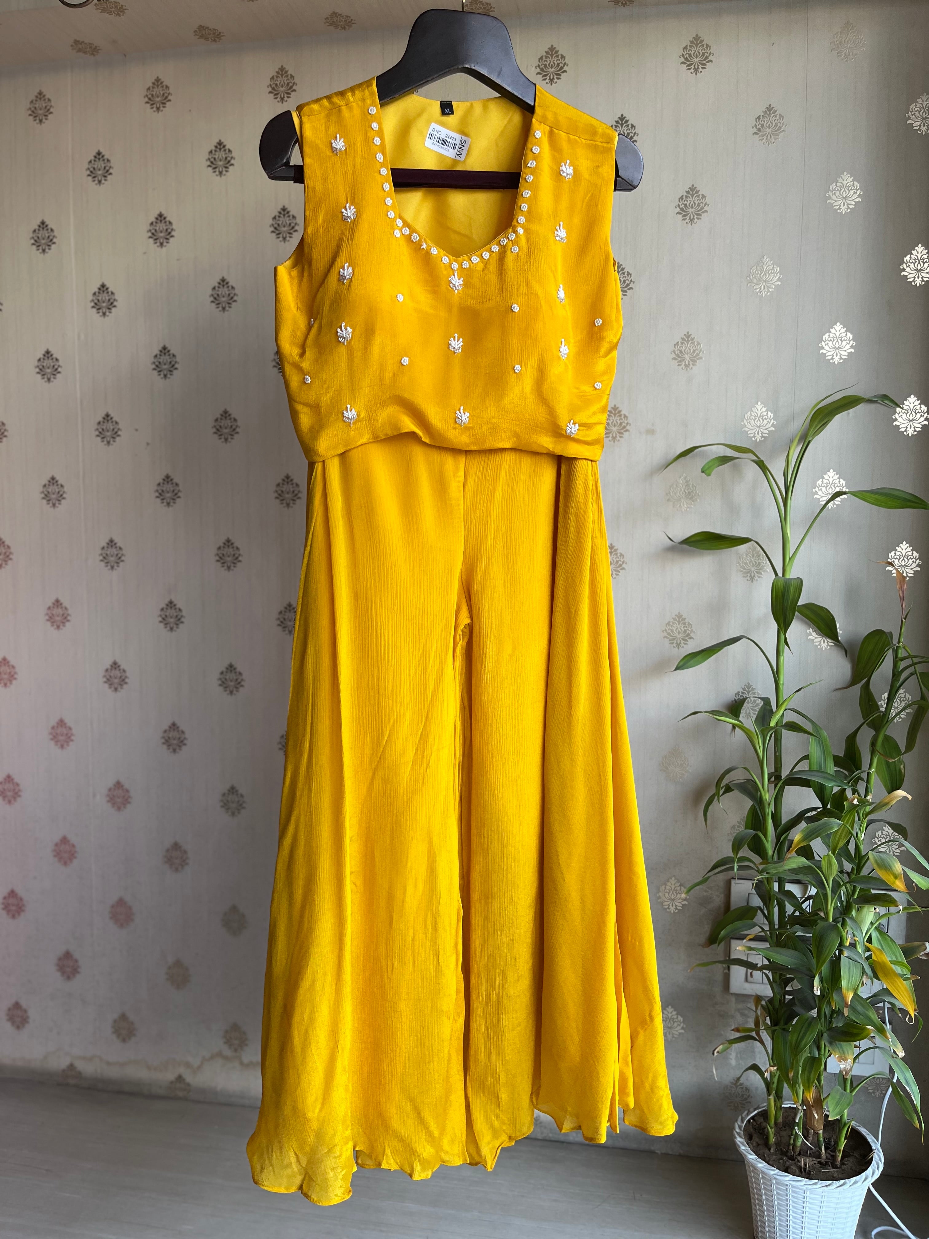 Mustard Indo-Western Set