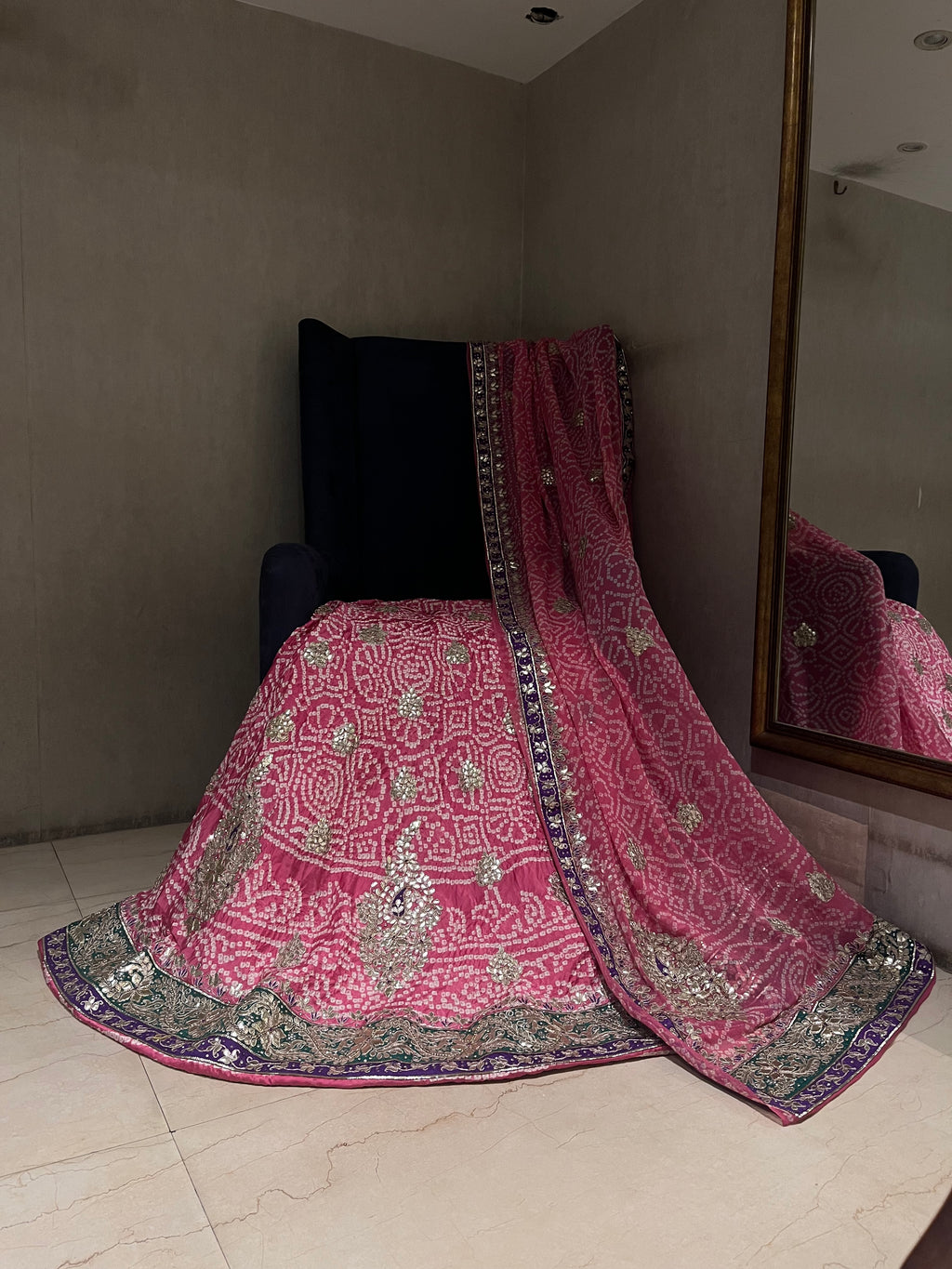 Traditional Bandej Lehenga Set