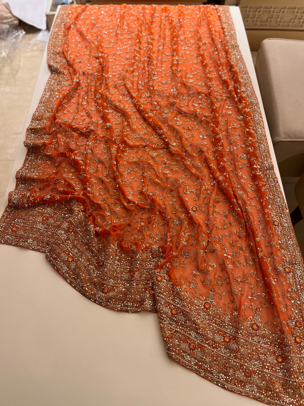 Unstitched Pure Georgette Lehenga