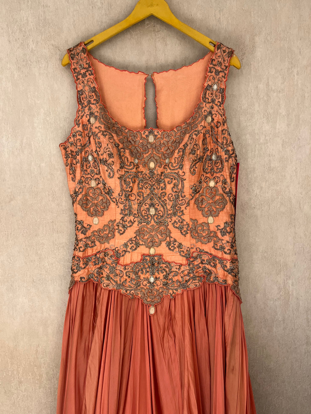 Peach Corset Gown
