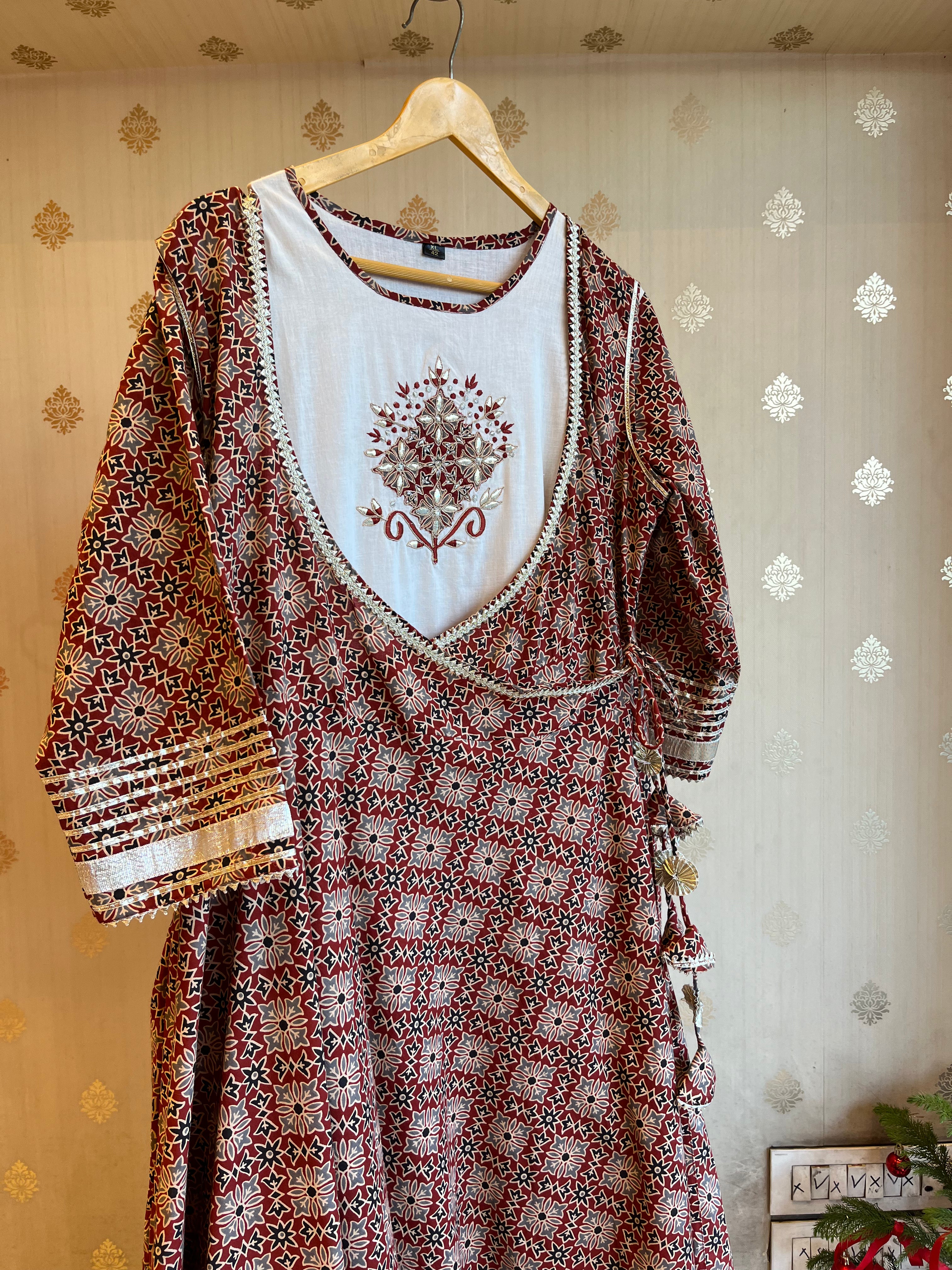 Printed Cotton Angrakha