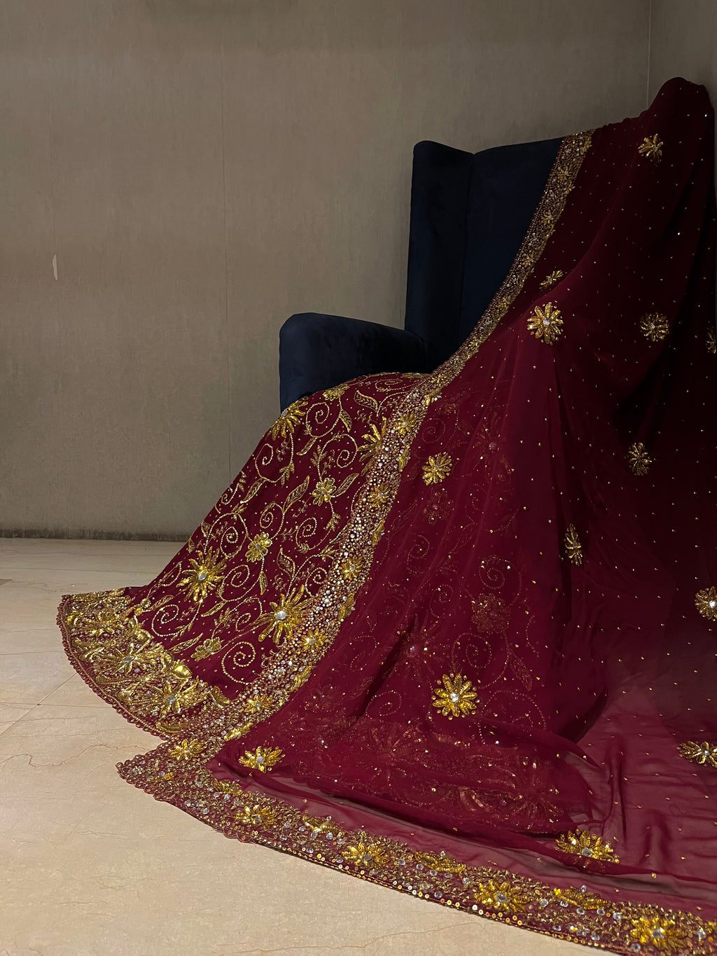 Heavy Sequins Lehenga Set