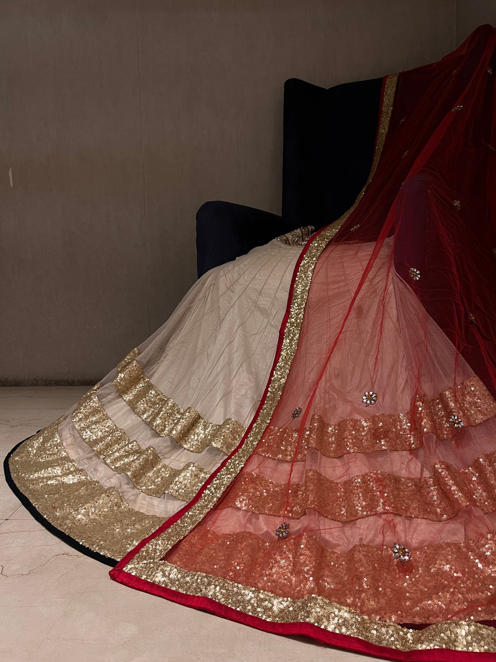 Sangeet Night Sequins Lehenga set