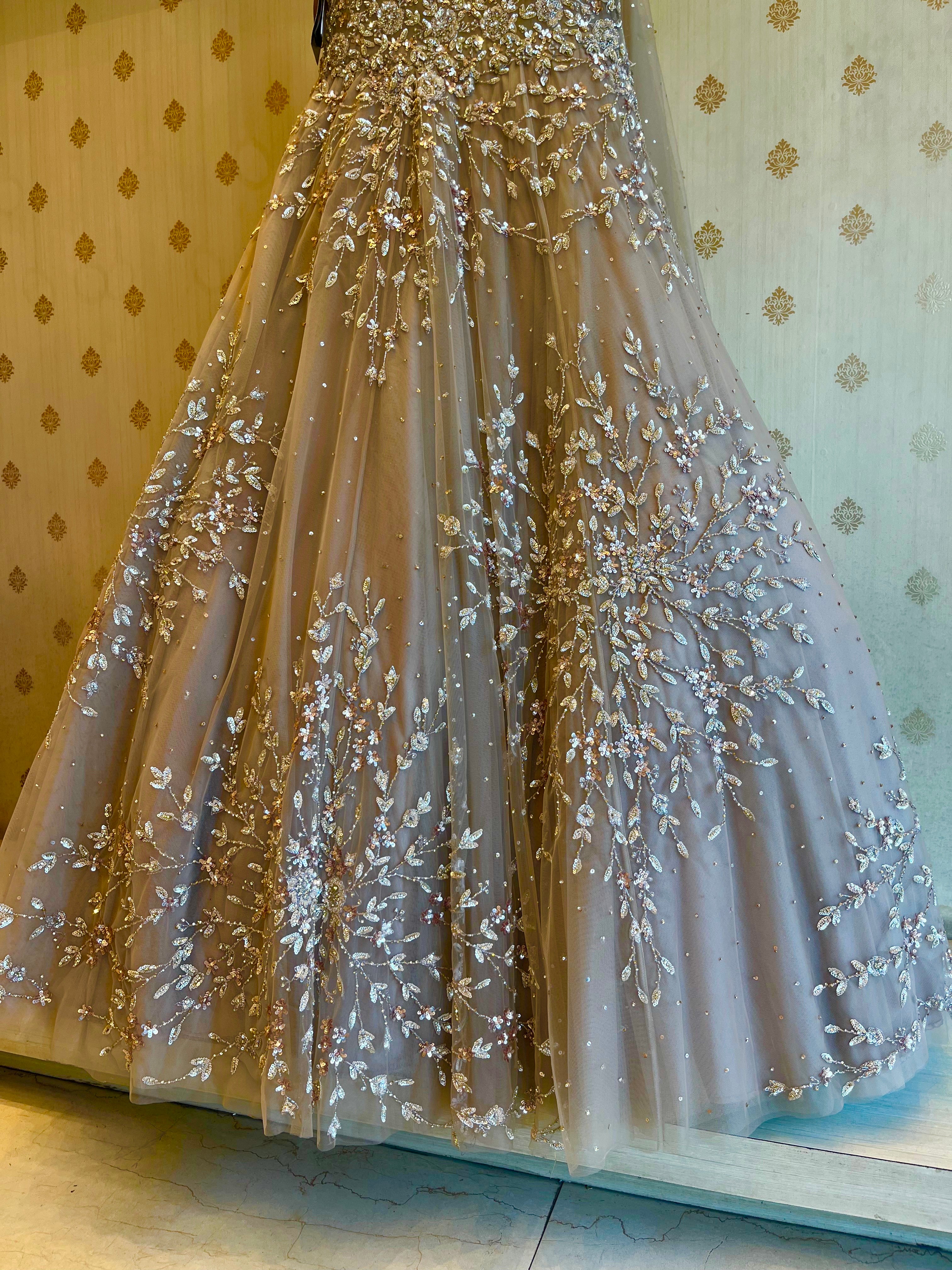 Champagne Sequin gowns