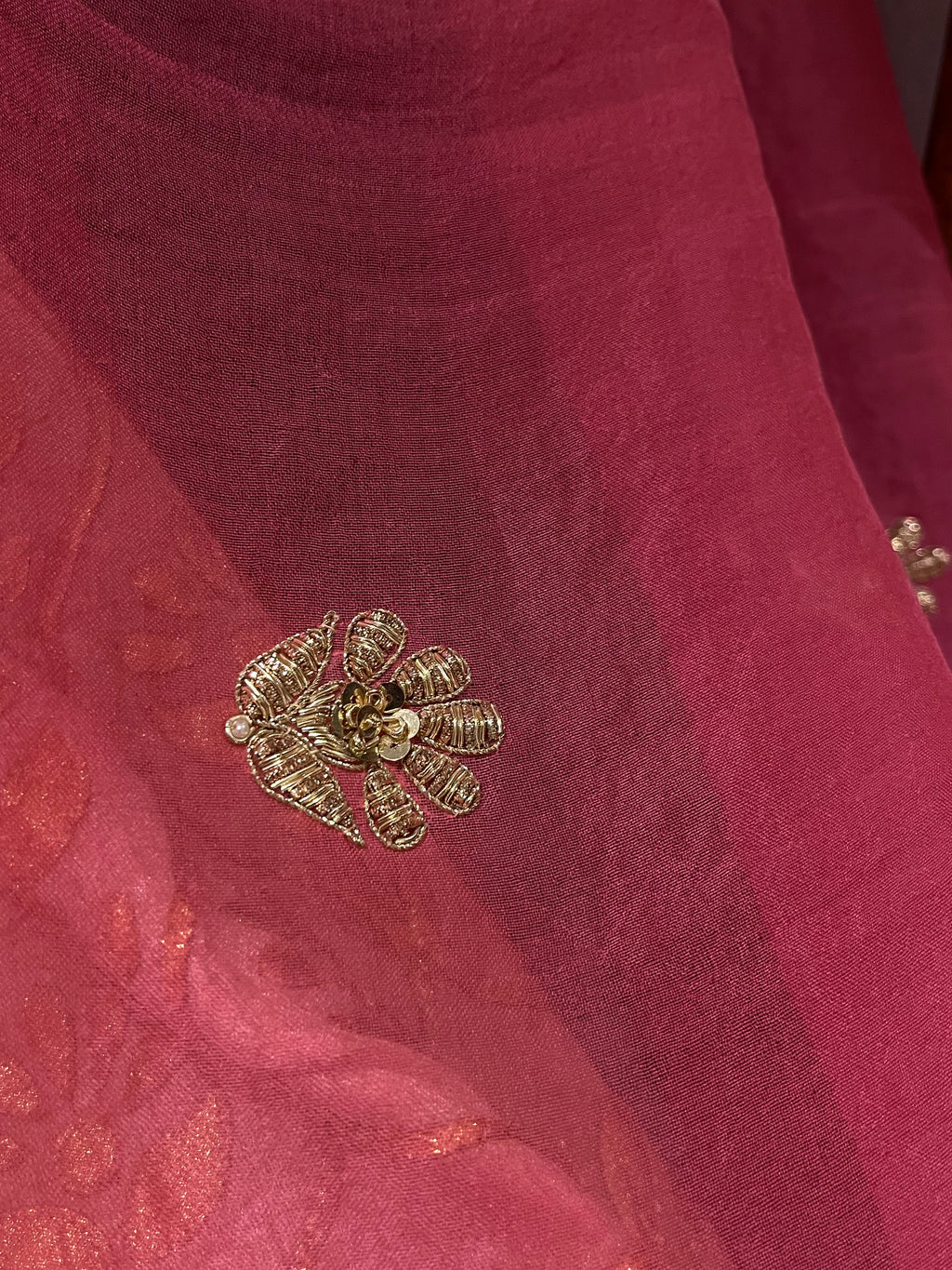 Golden &Pink light lehenga set