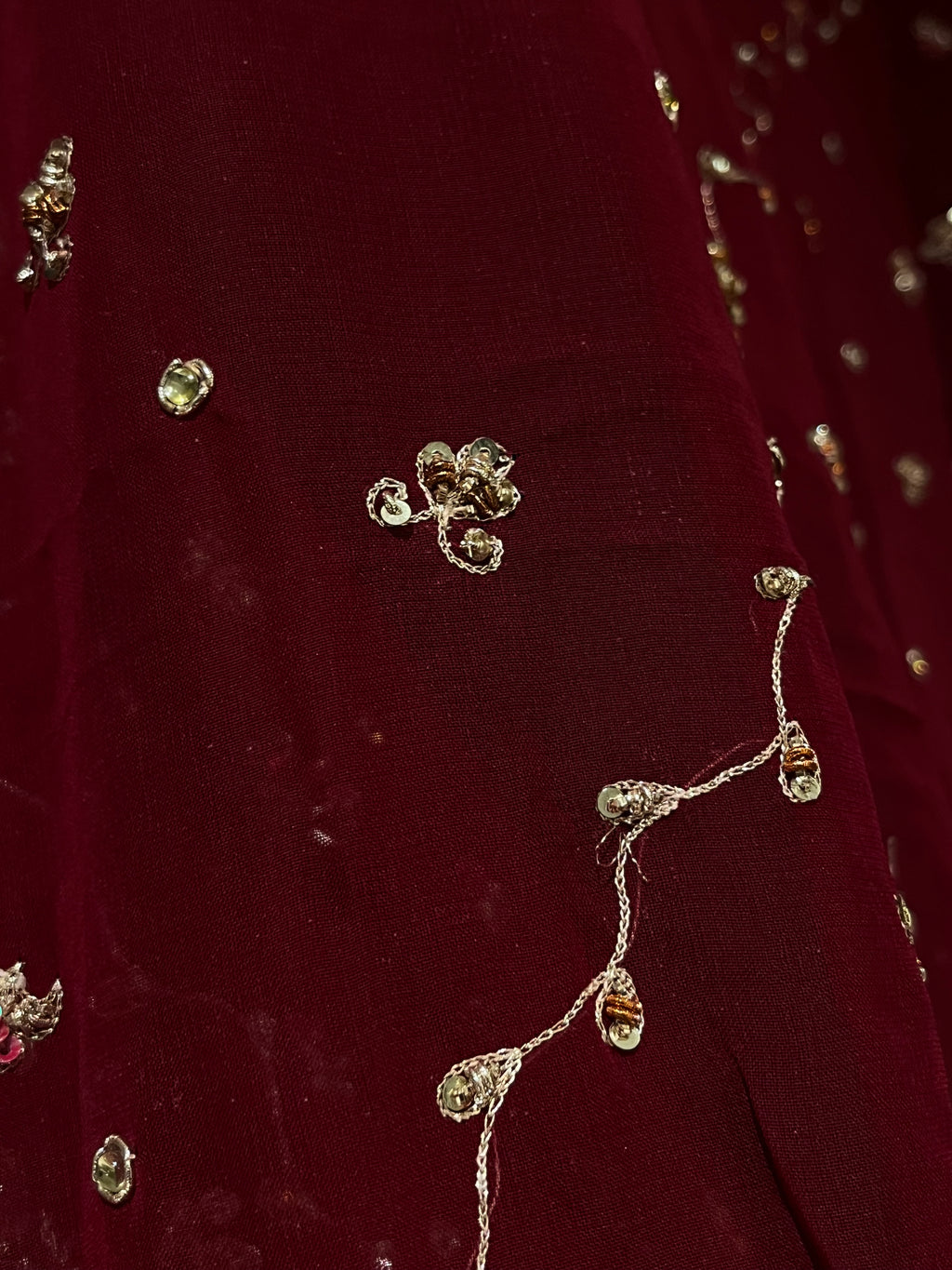 Traditional Deep Red Bridal Lehenga