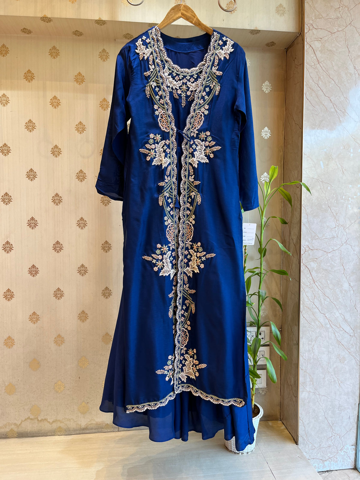 Deep Blue 2-piece Indo-Western