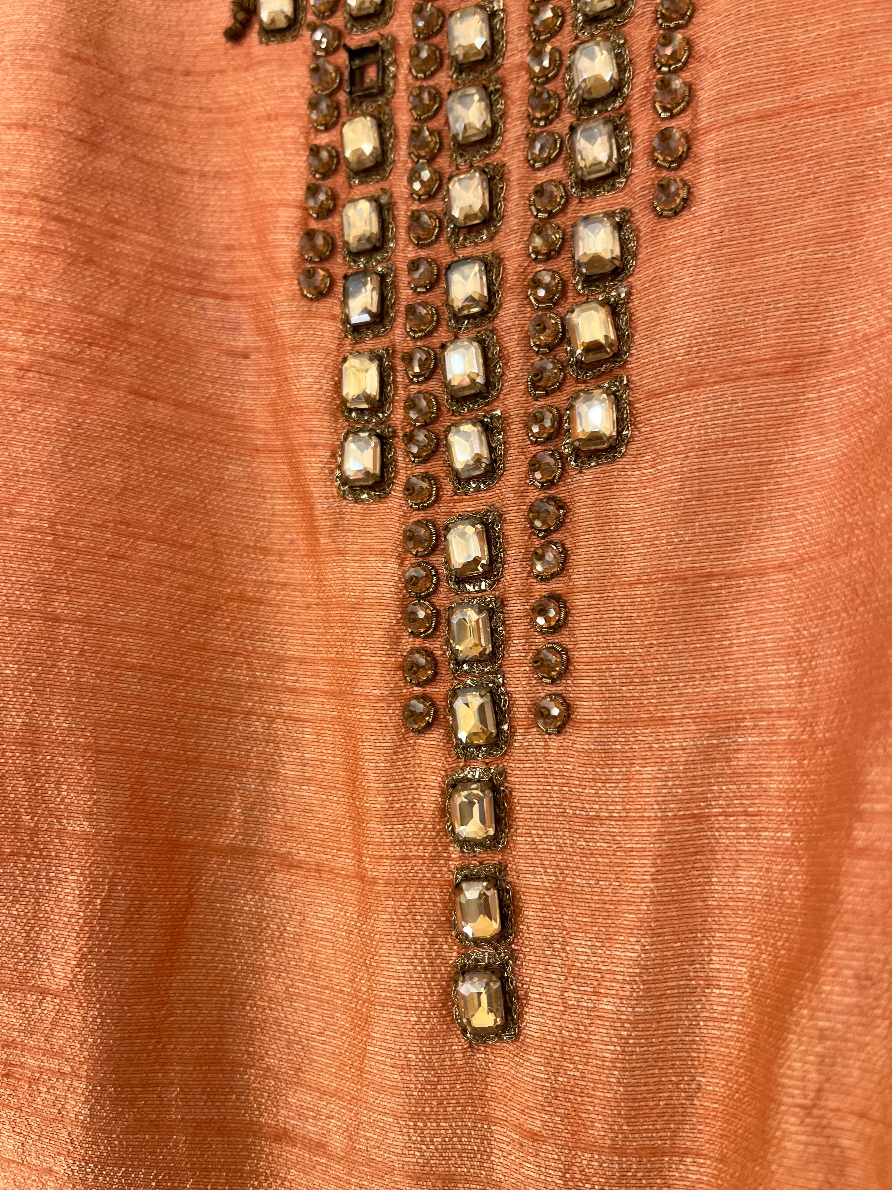 Floral Peach Gown