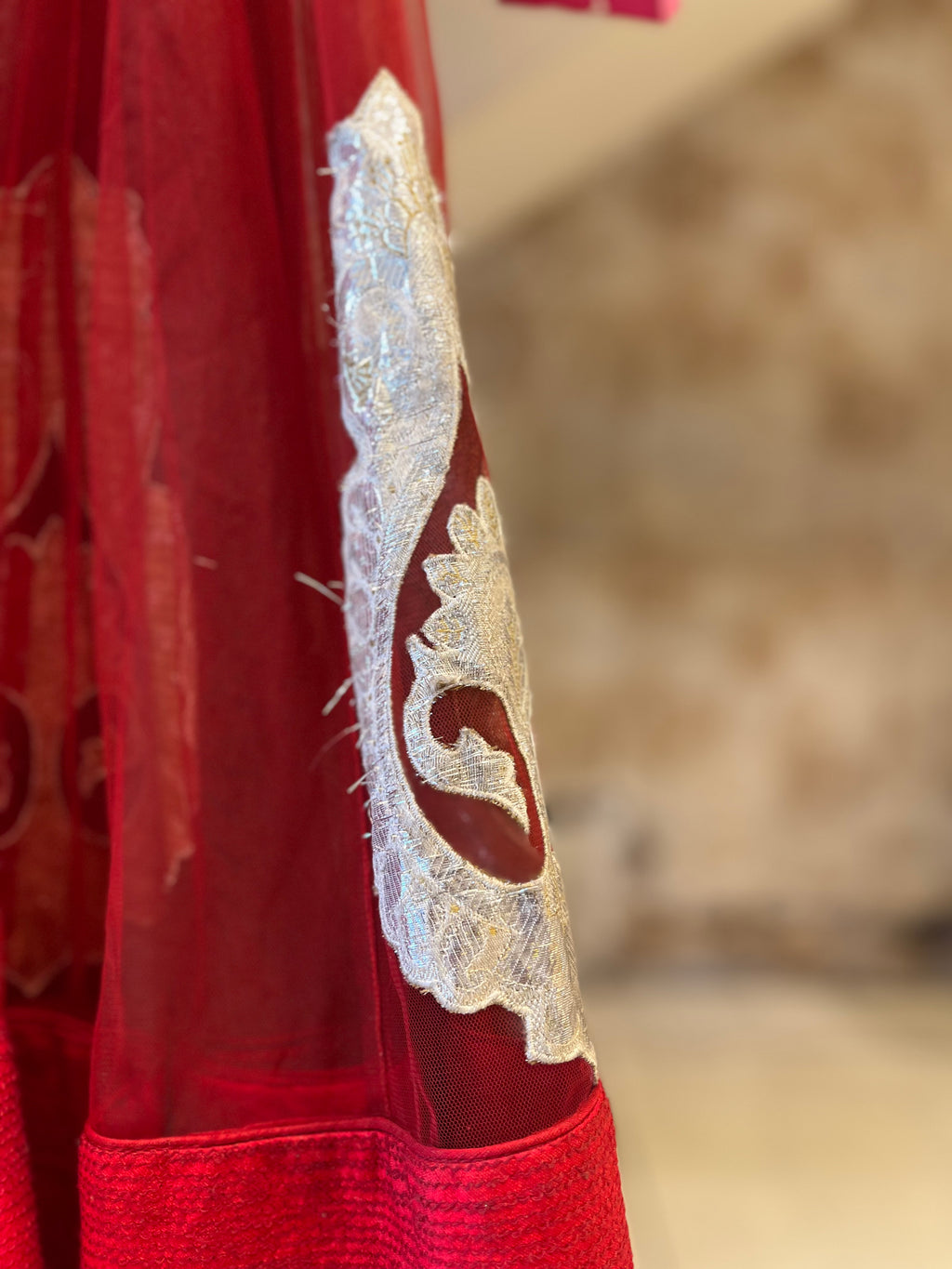 Traditional Red Anarkali