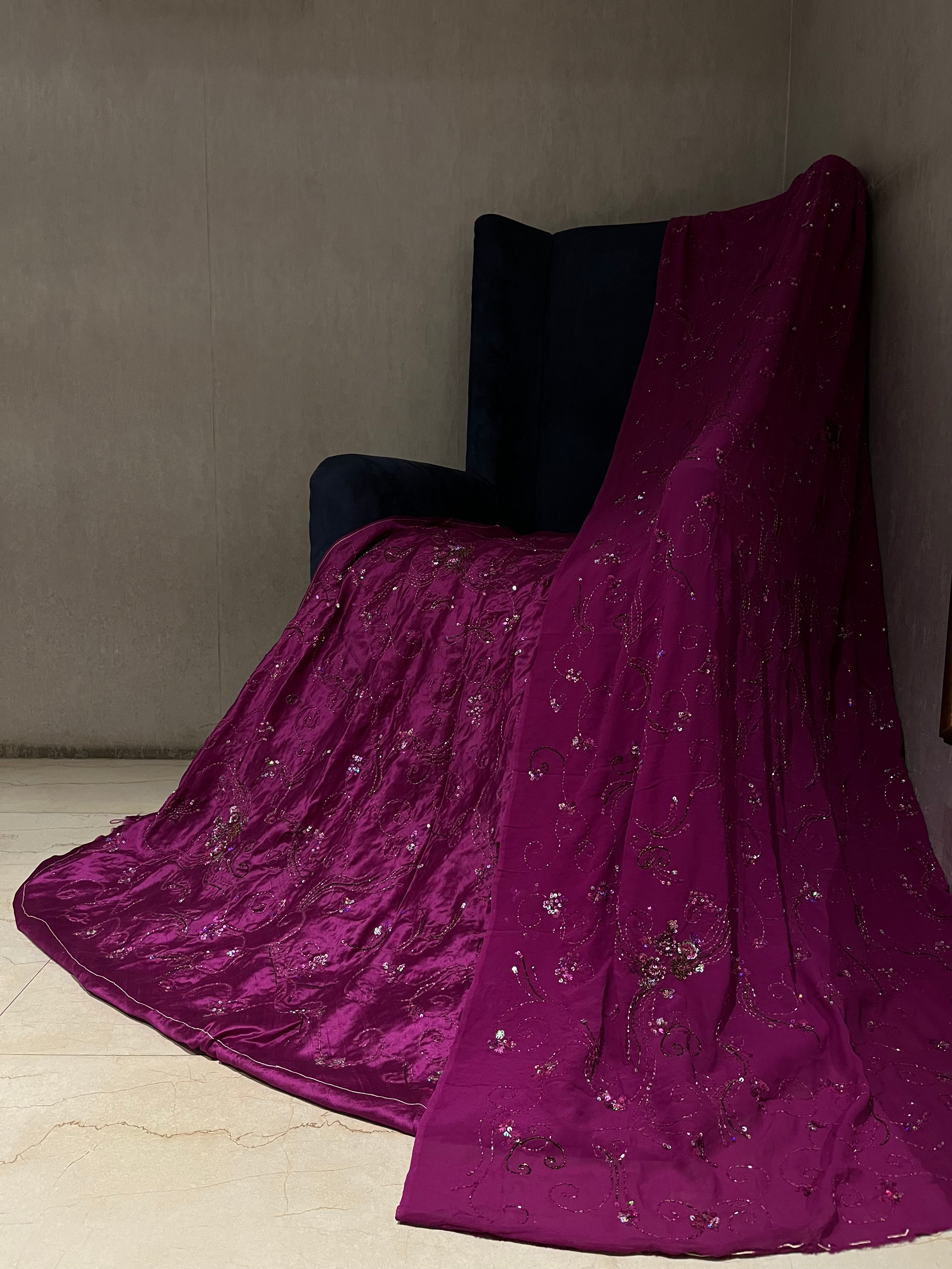 Magenta Glam Lehenga Set