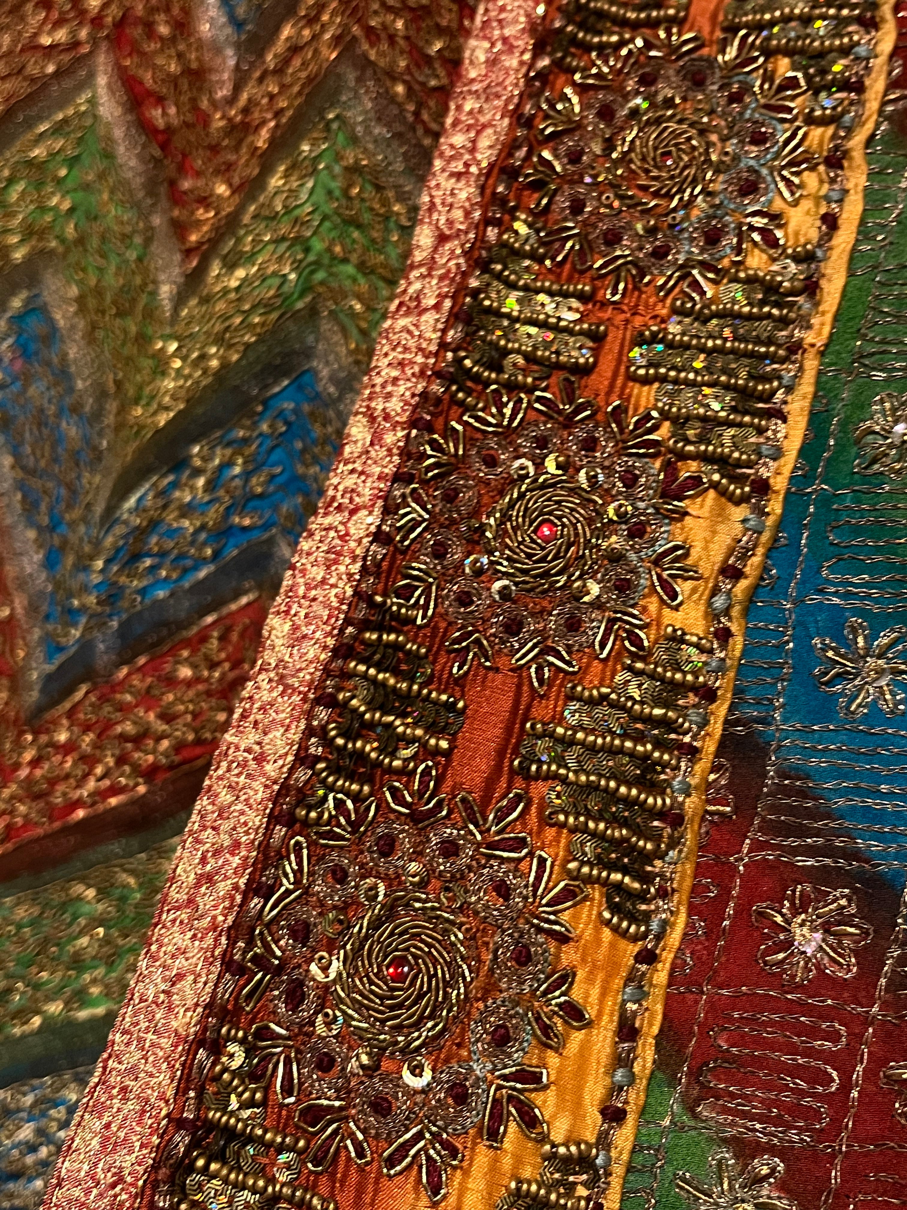 Multi-coloured Havy Zari Lehenga set