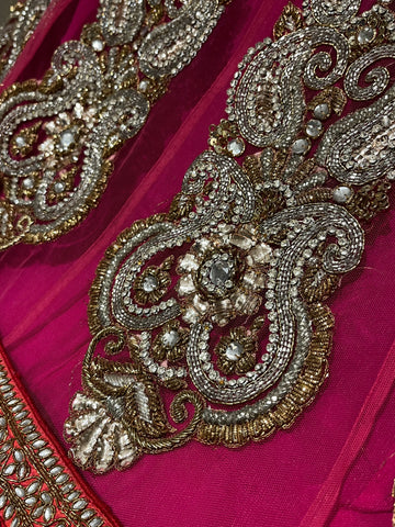 Deep Pink Bridal Lehenga Set