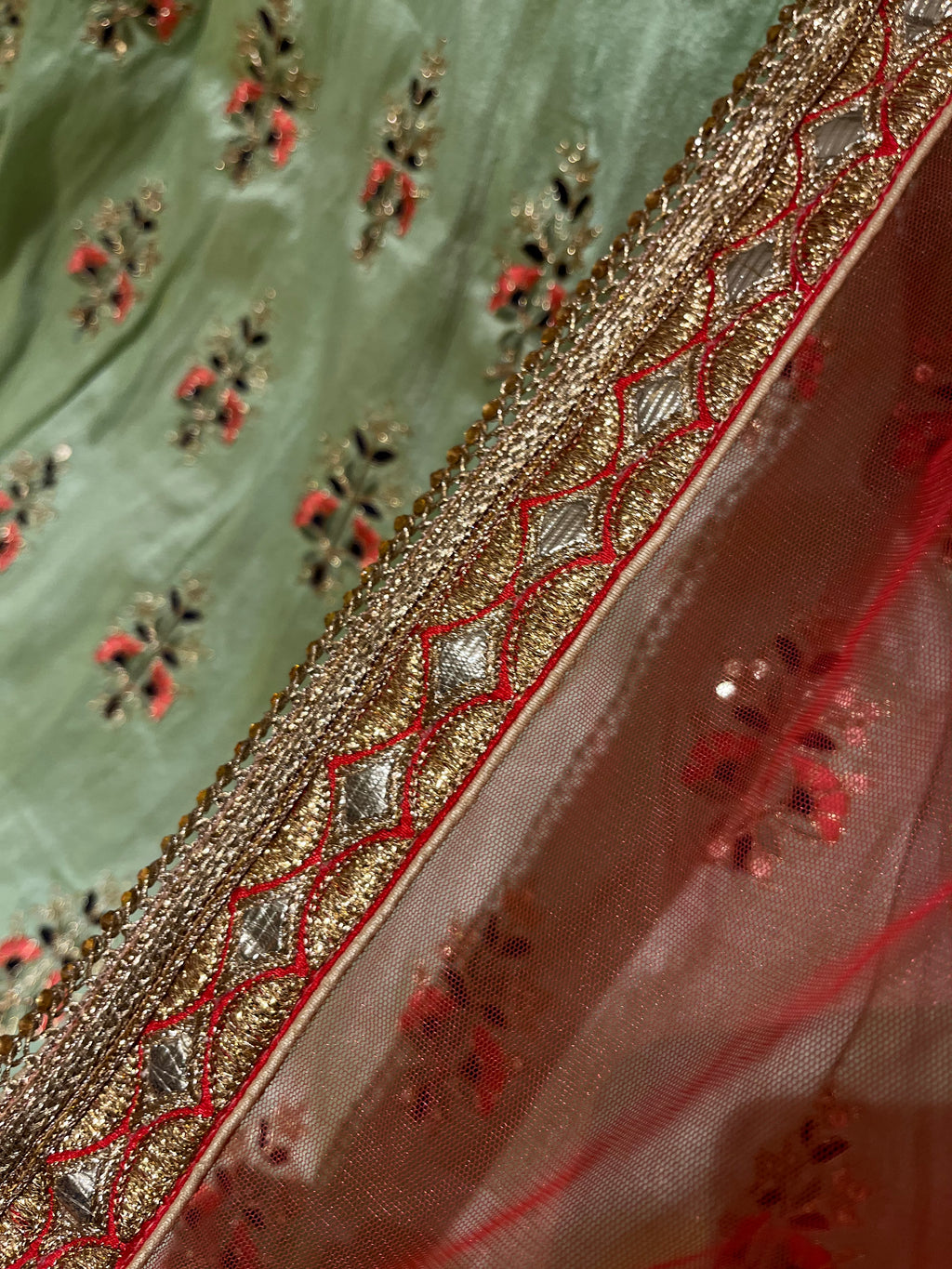 Mint Green Lehenga Set