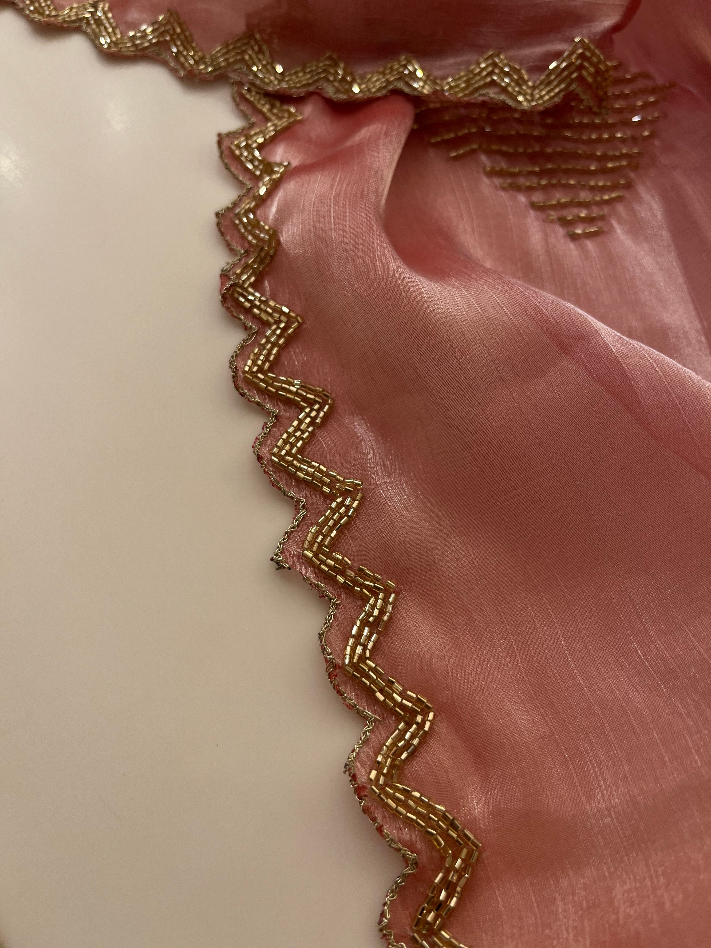 Luscious Pink Glam Saree