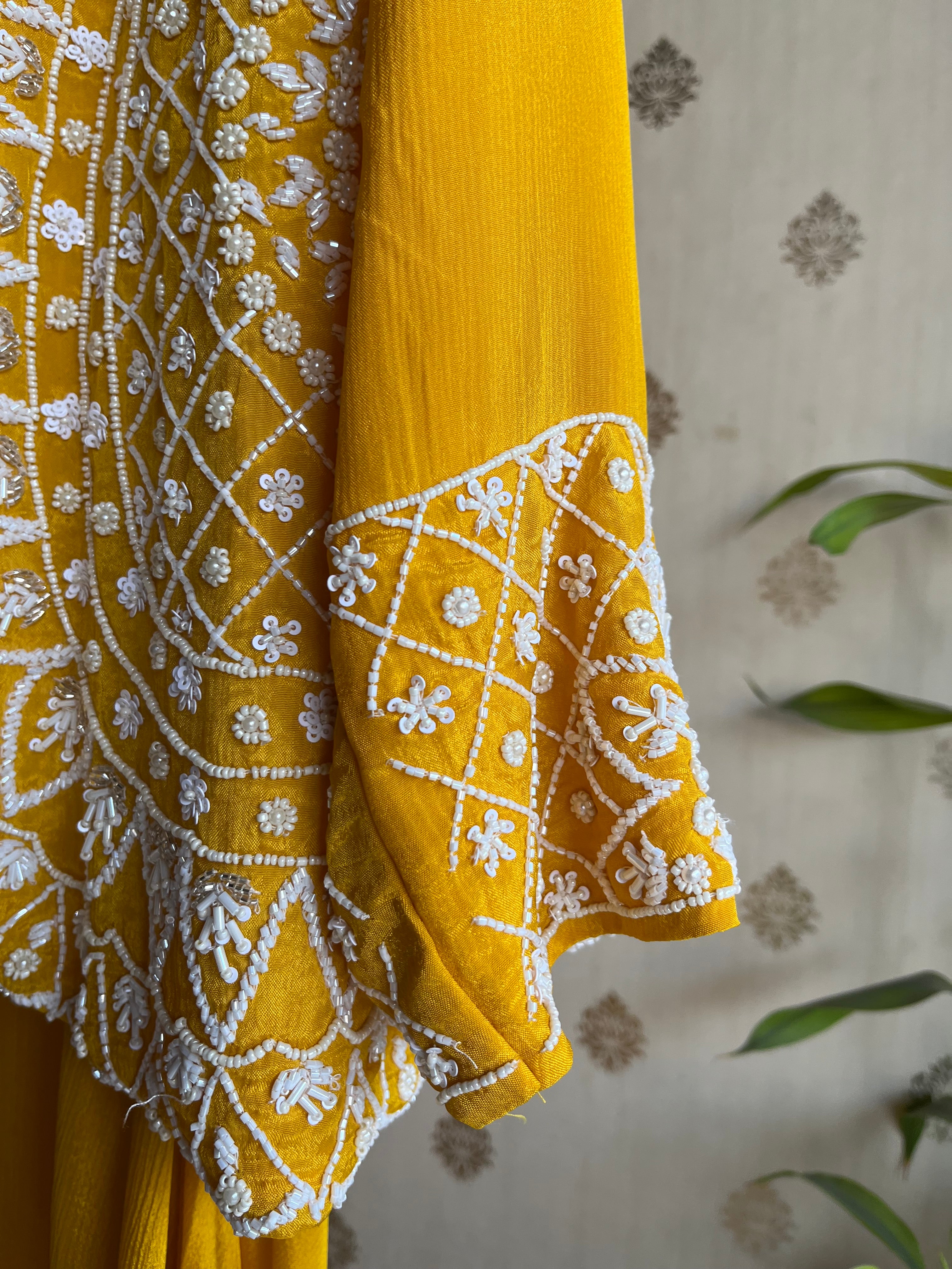 Mustard Indo-Western Set